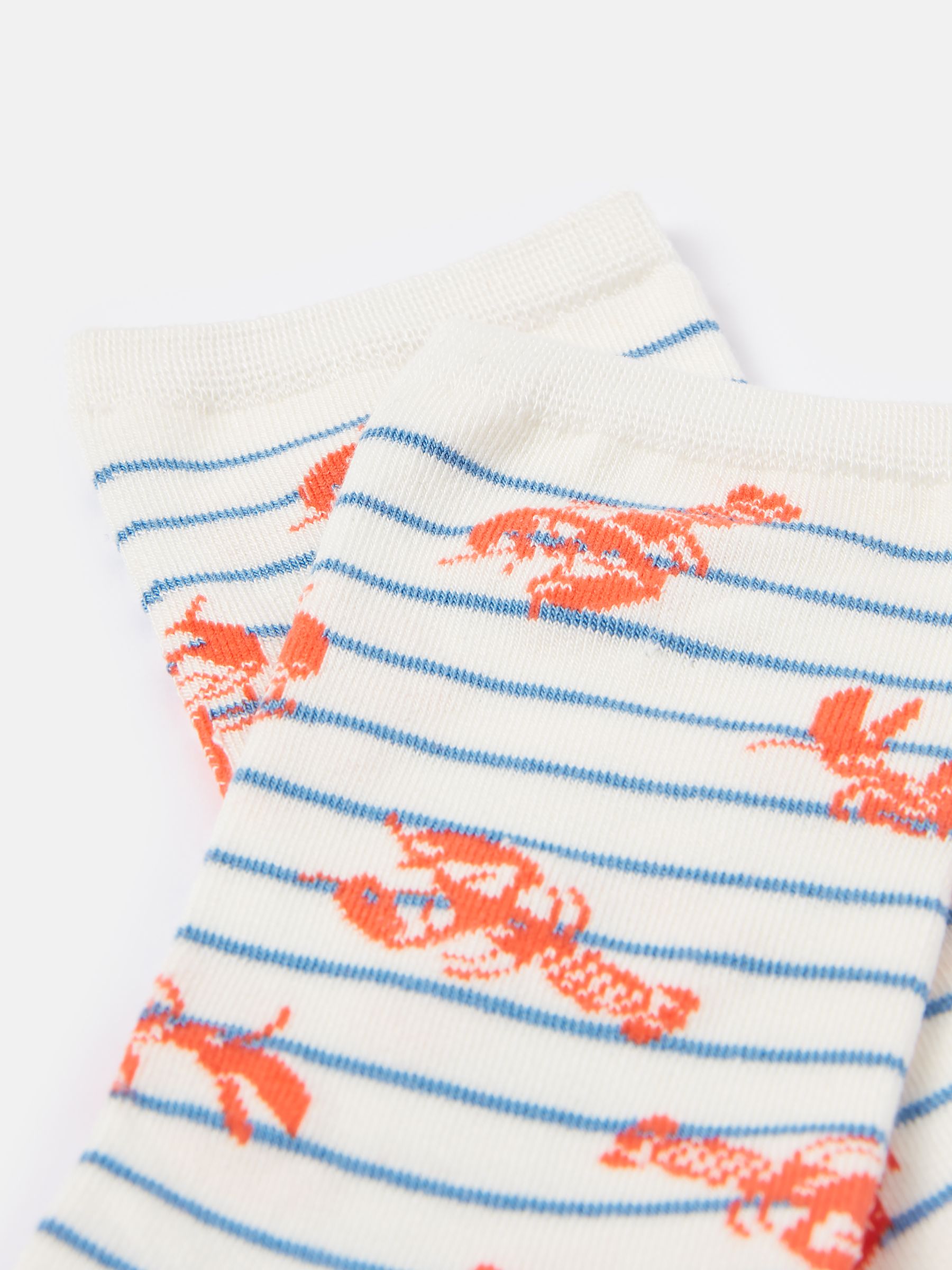 Blue/White Excellent Everyday Single Ankle Socks - Image 3 of 3