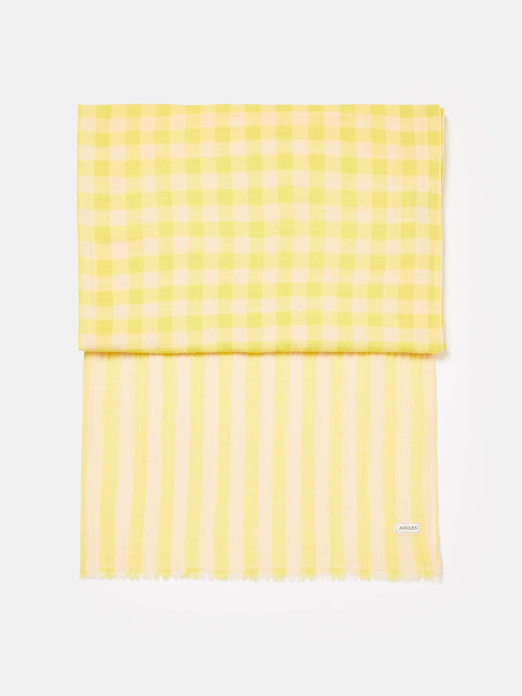 Orla Yellow/White Scarf - Image 2 of 5
