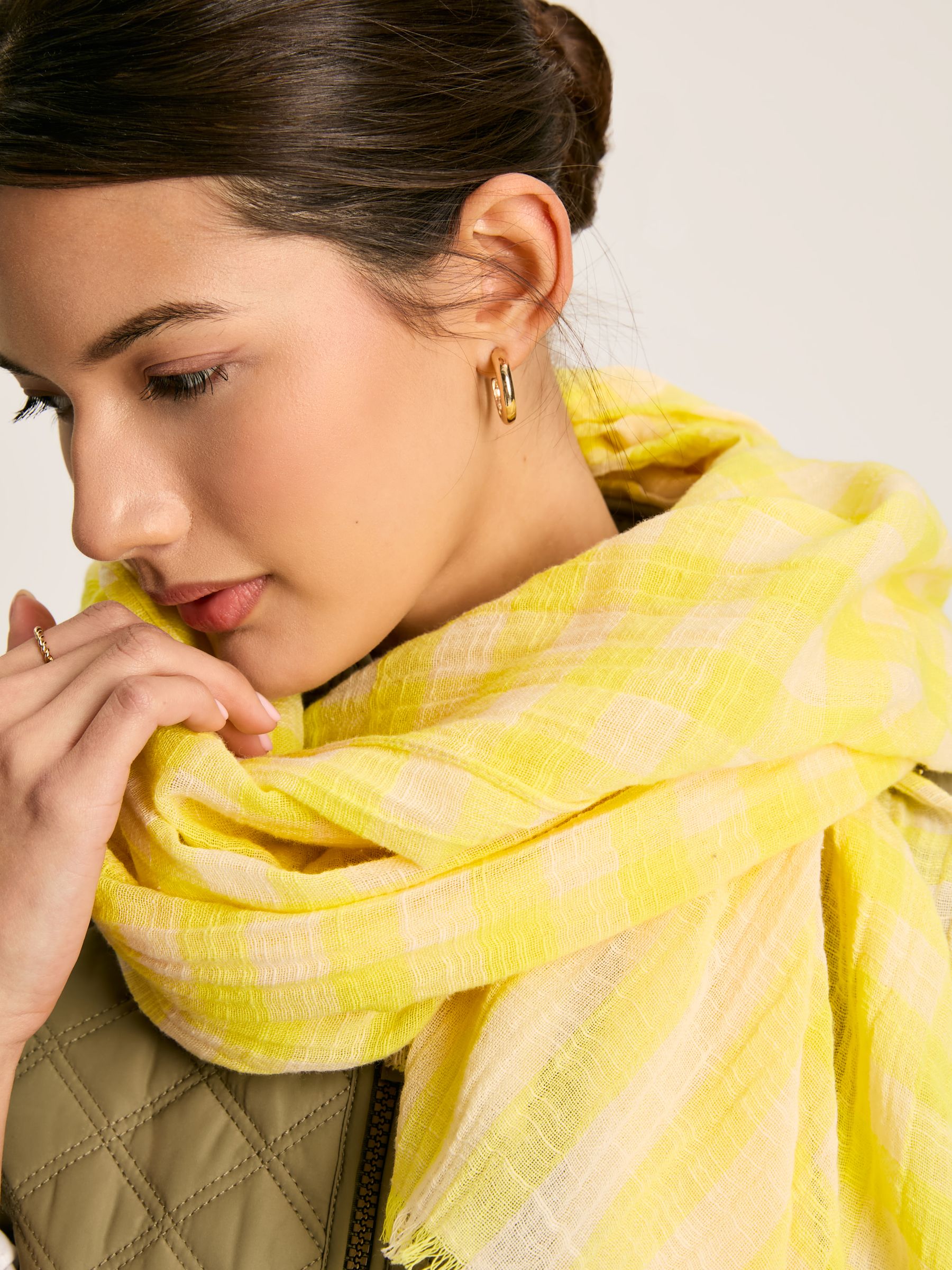 Orla Yellow/White Scarf - Image 5 of 5