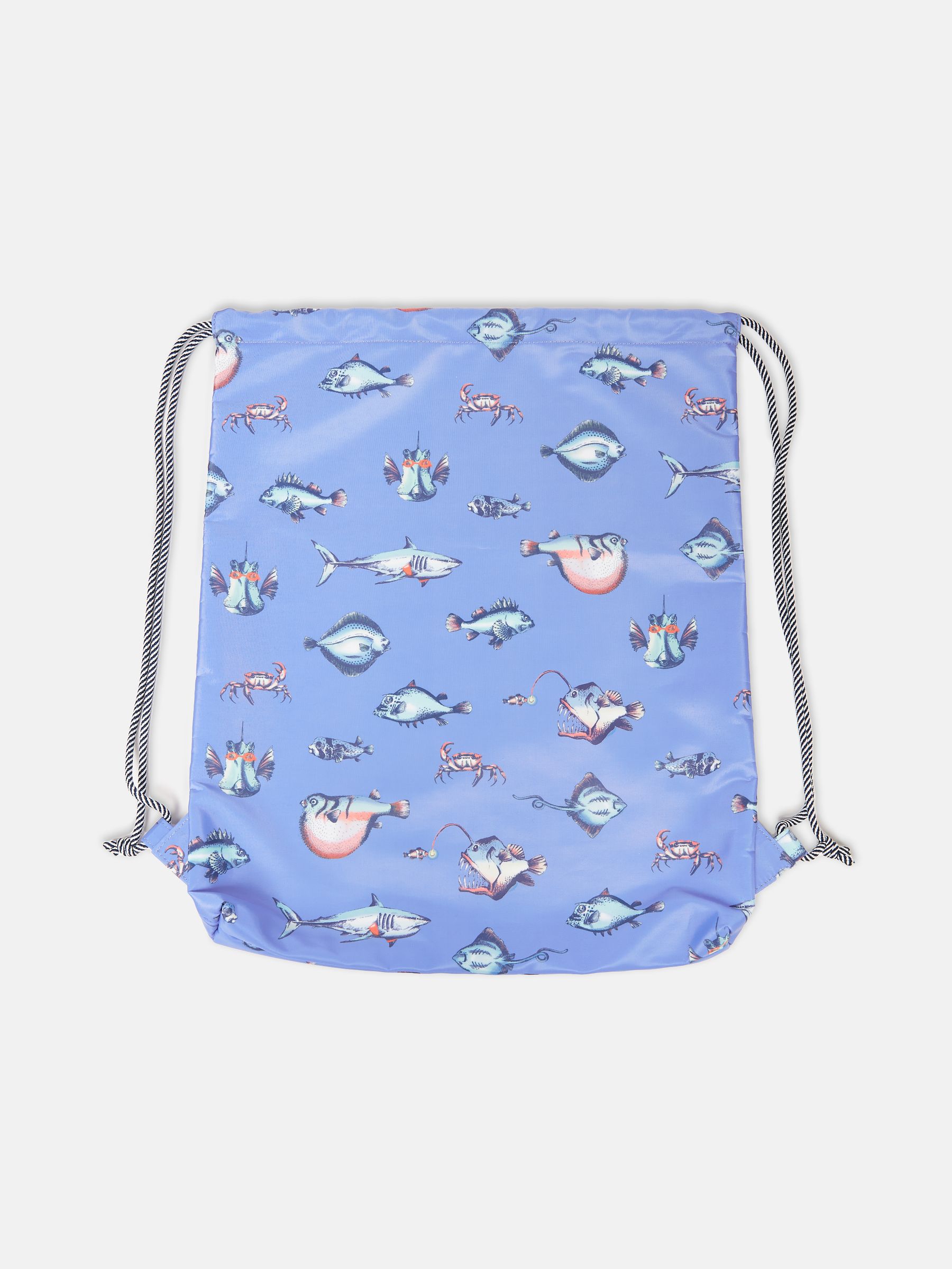 Sandwell Blue Printed Drawstring Bag - Image 1 of 4