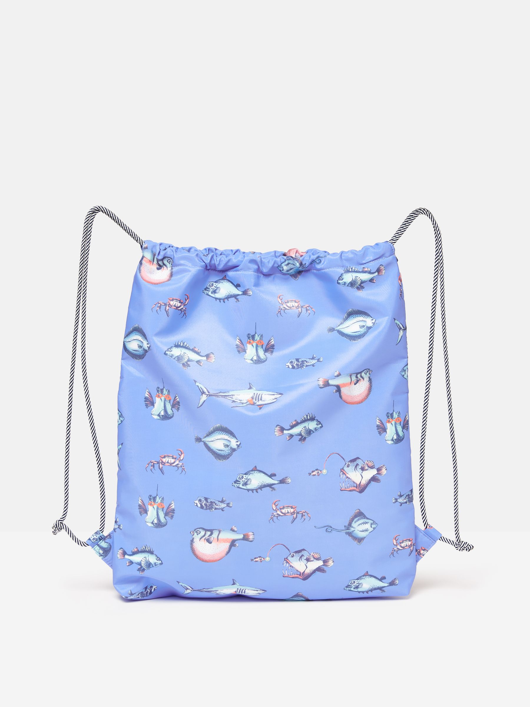 Sandwell Blue Printed Drawstring Bag - Image 3 of 4