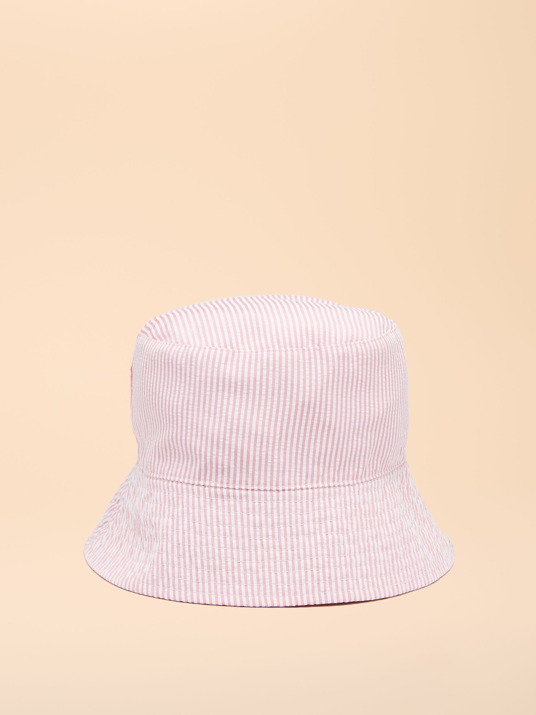 Girls' Bayley White Floral Reversible Floral Bucket Hat - Image 3 of 3