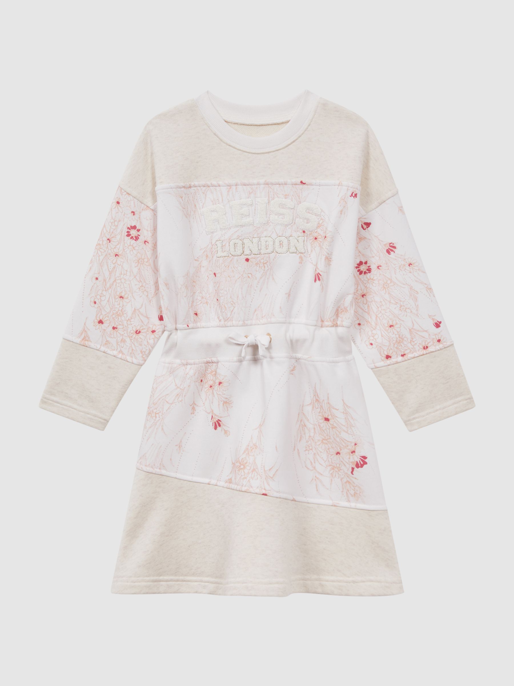 9-13 yrs Cotton Blend Drawstring Dress in Pink - Image 2 of 7