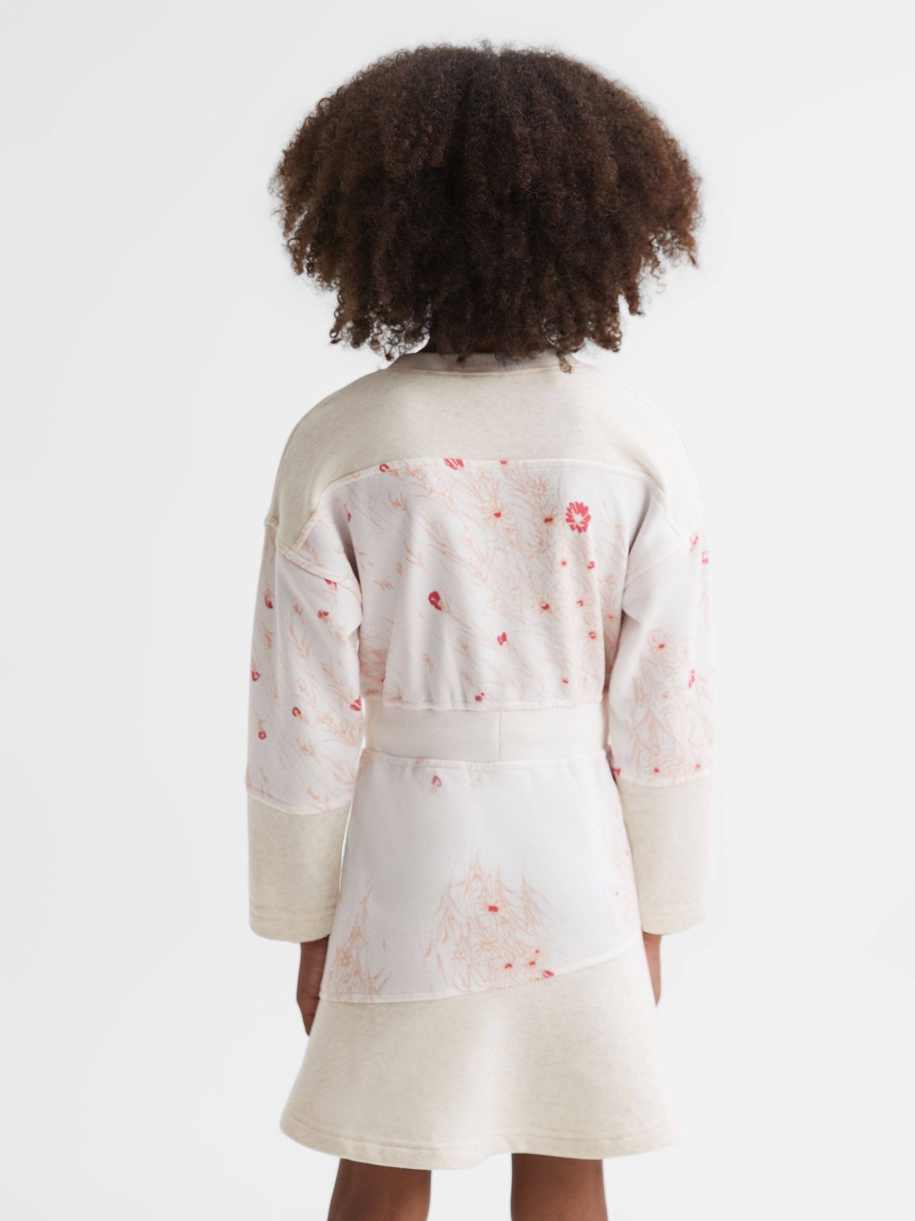 9-13 yrs Cotton Blend Drawstring Dress in Pink - Image 5 of 7