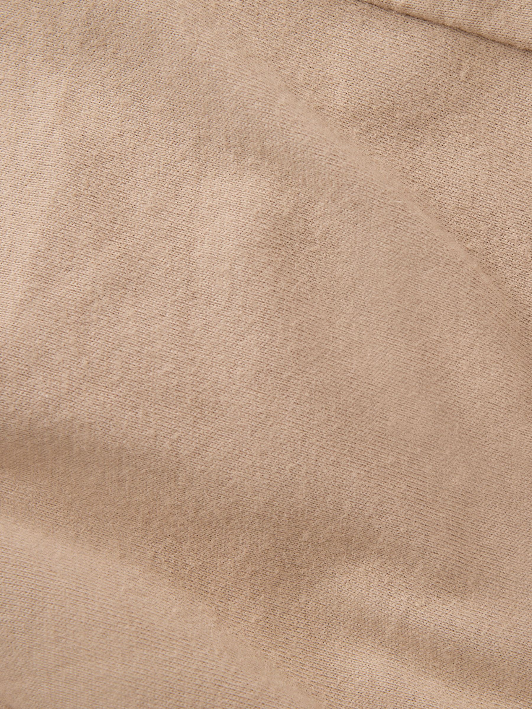13-14 yrs Cotton Crew Neck Crop Top in Camel - Image 6 of 6