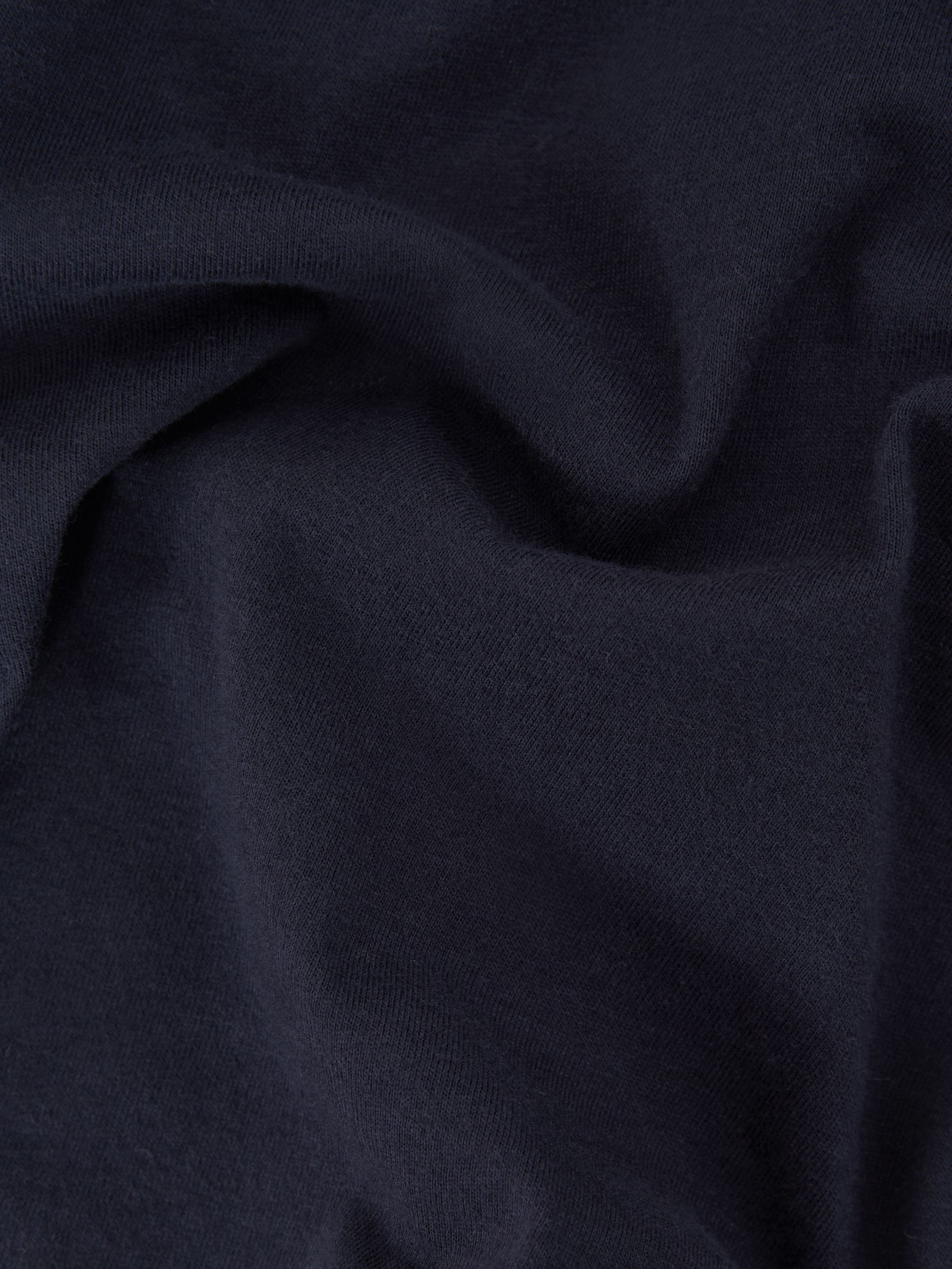 4-9 yrs Cotton Crew Neck Crop Top in Navy - Image 6 of 6
