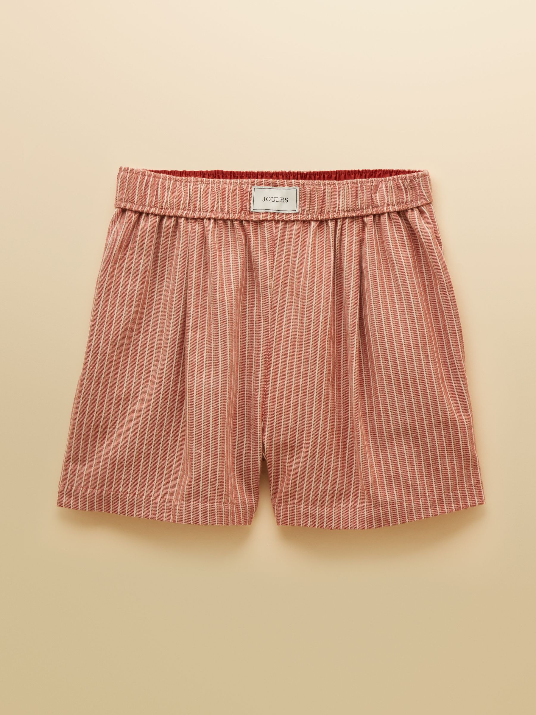 Amara Rust Stripe Pull on Flannel Shorts - Image 9 of 9