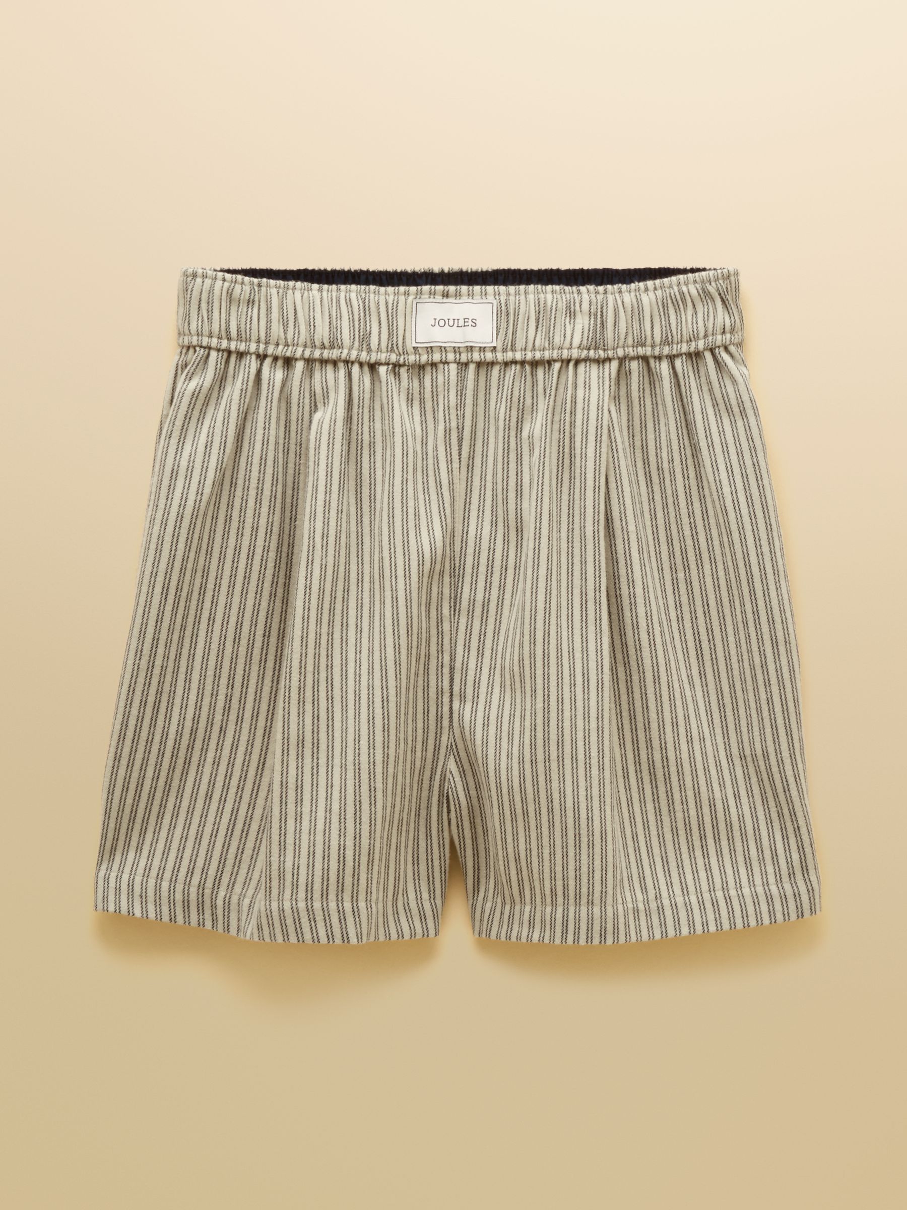 Amara Navy Stripe Pull on Flannel Shorts - Image 7 of 7 Amara Navy Stripe Pull on Flannel Shorts - Image 7 of 7