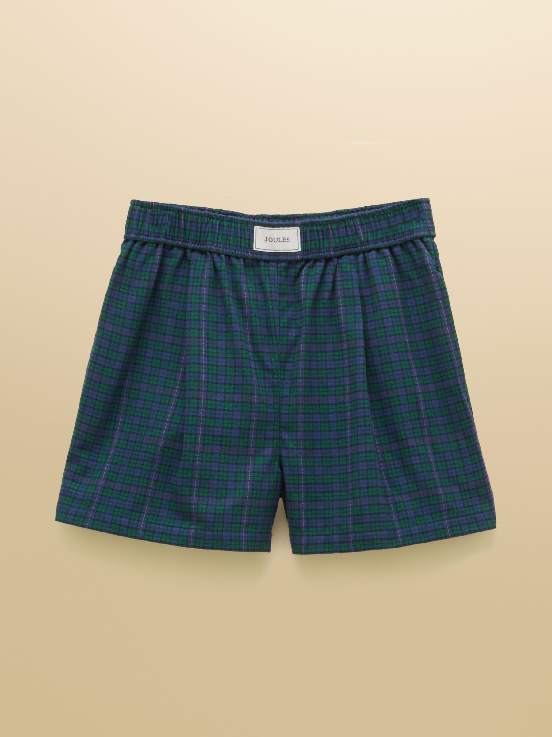Amara Navy Check Pull on Flannel Shorts - Image 8 of 8