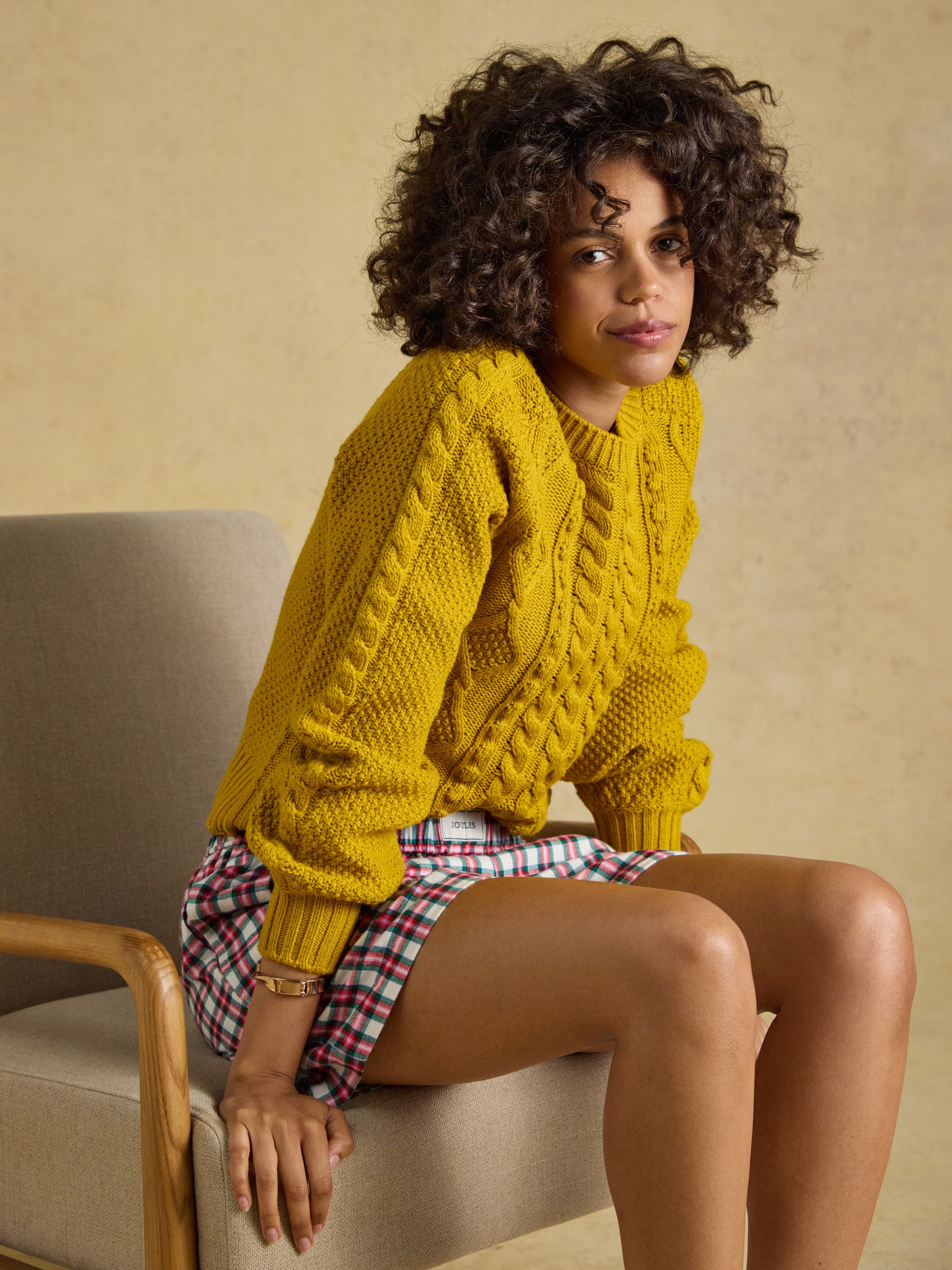 Amara Red Check Pull on Flannel Shorts - Image 6 of 8