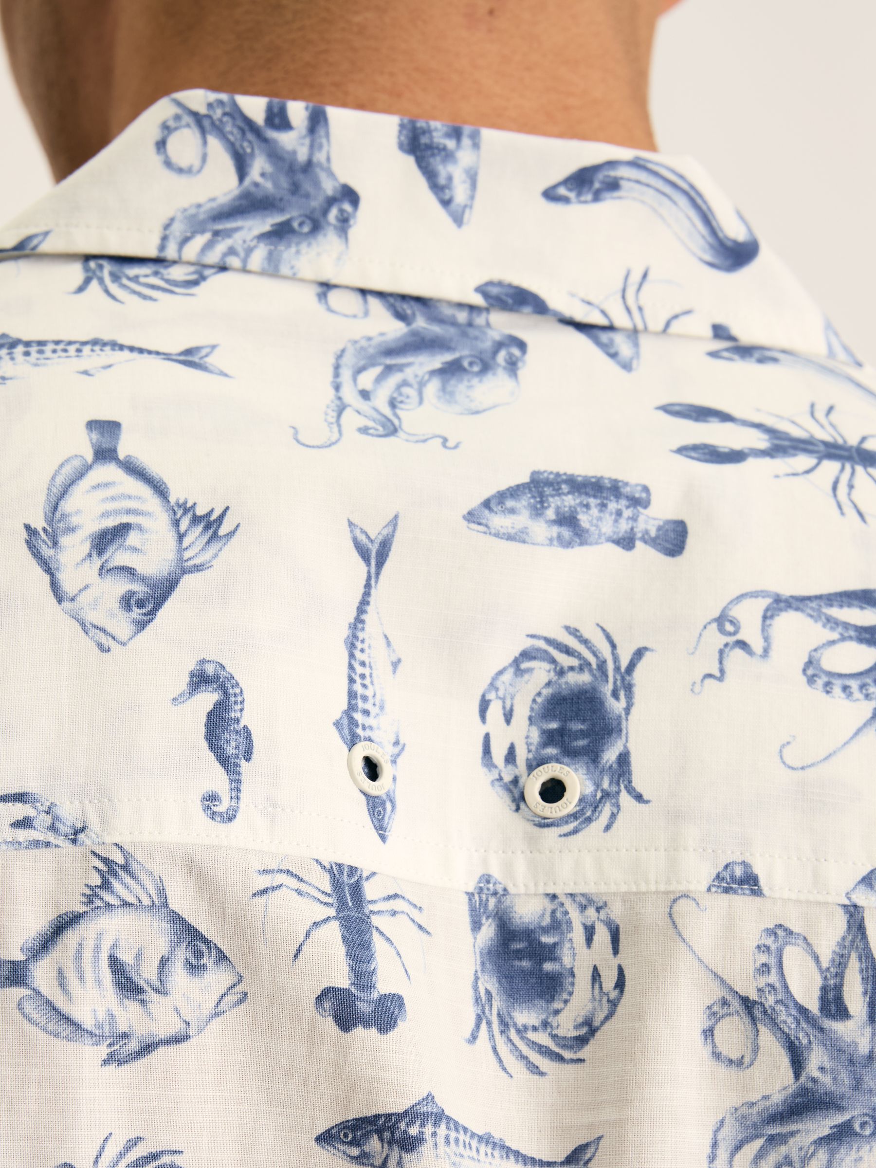 Revere White Printed Short Sleeve Shirt - Image 2 of 8