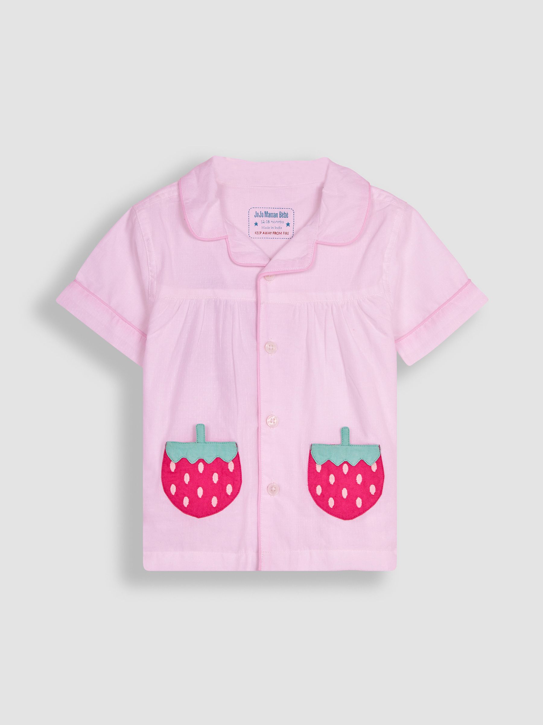White Strawberry Woven Pyjamas - Image 4 of 7