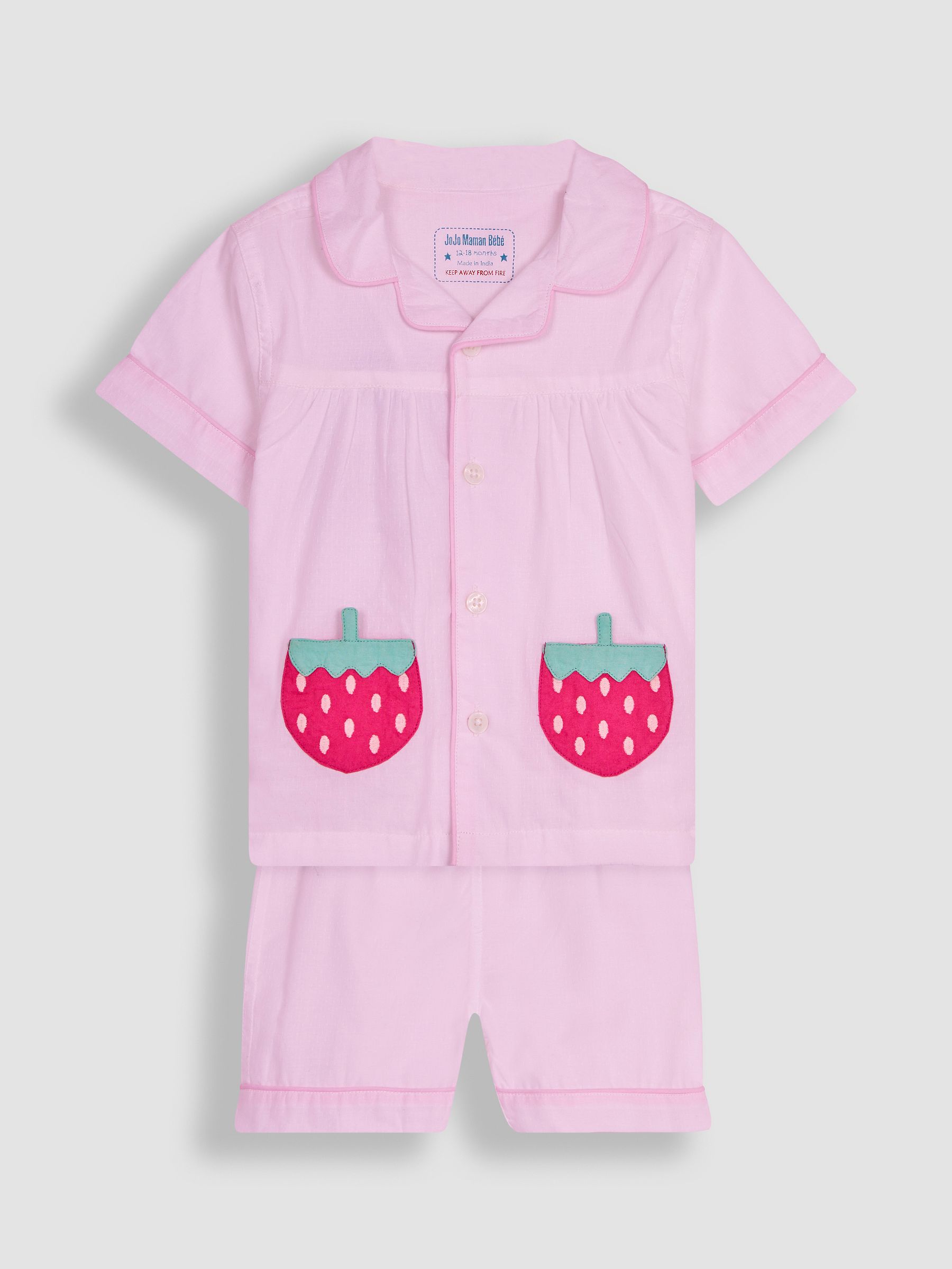 White Strawberry Woven Pyjamas - Image 6 of 7