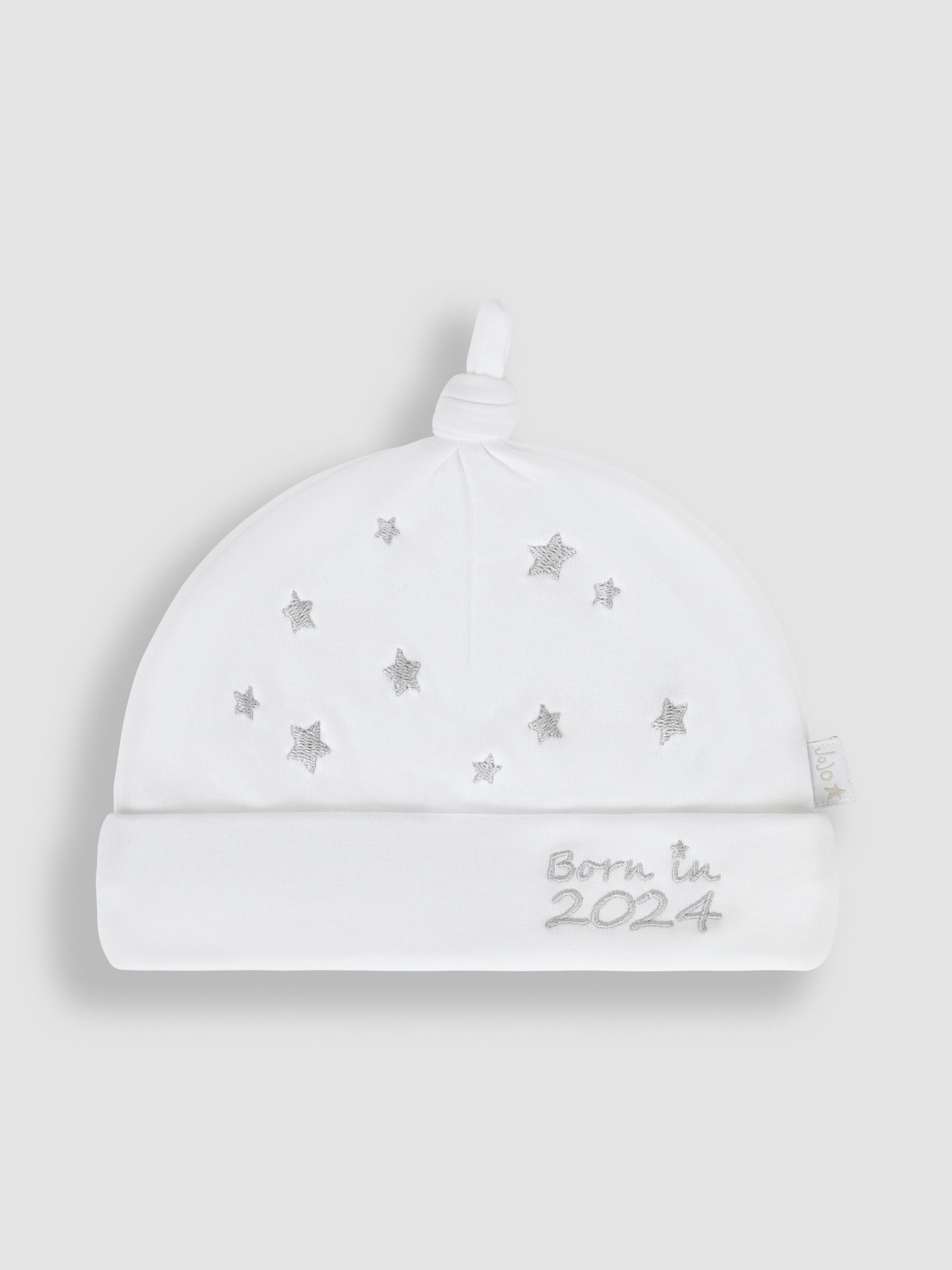 White Born In 2024 Embroidered Hat - Image 1 of 3