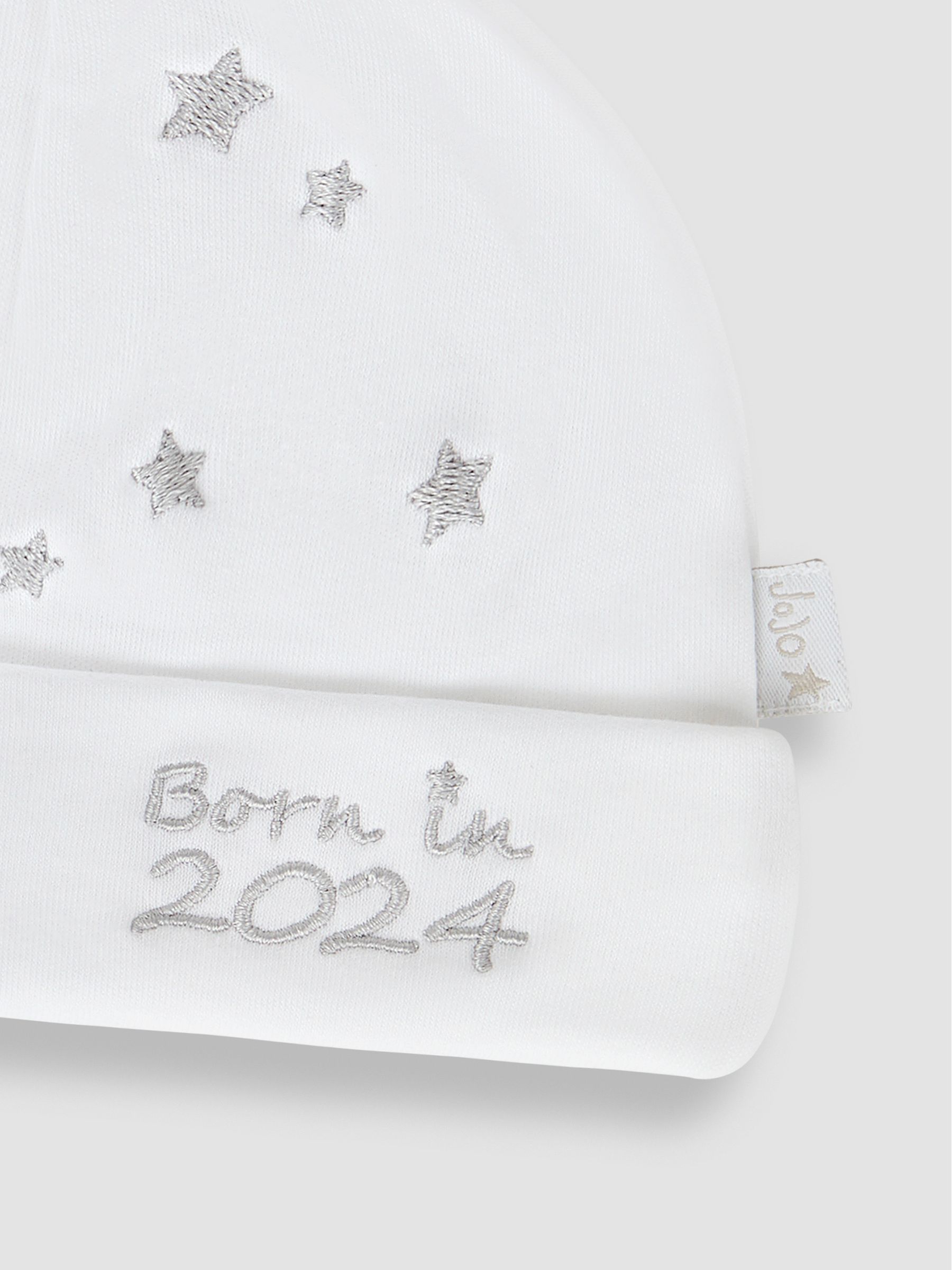 White Born In 2024 Embroidered Hat - Image 2 of 3