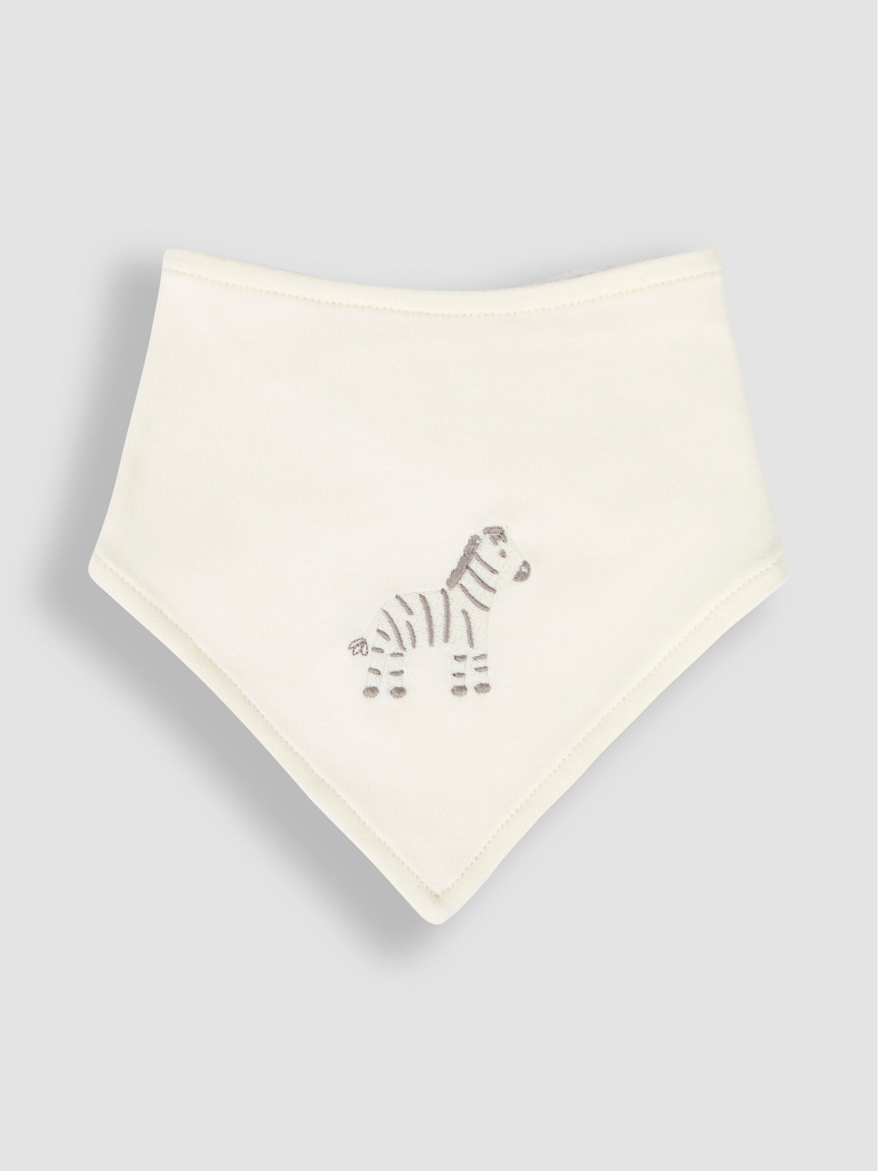Cream Lion 3-Pack Cotton Baby Dribble Bibs - Image 4 of 4
