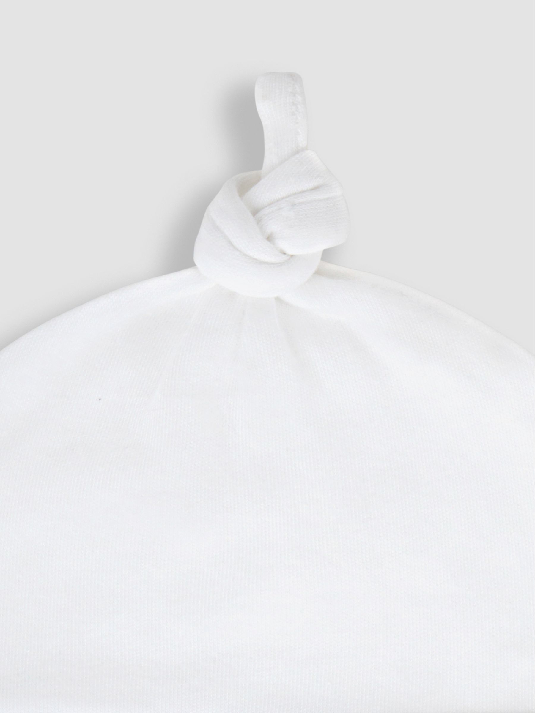 White Panda Embroidered Cotton Baby Hat - Image 2 of 3