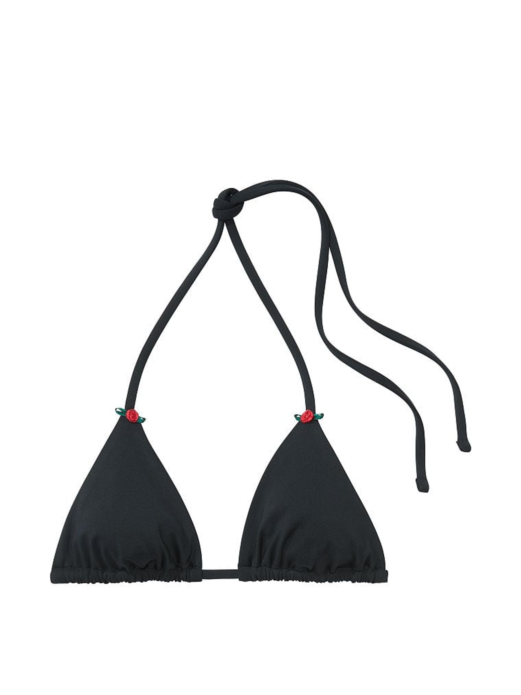 Pure Black Triangle Frankies Bikinis Cape May Bikini Top - Image 4 of 4