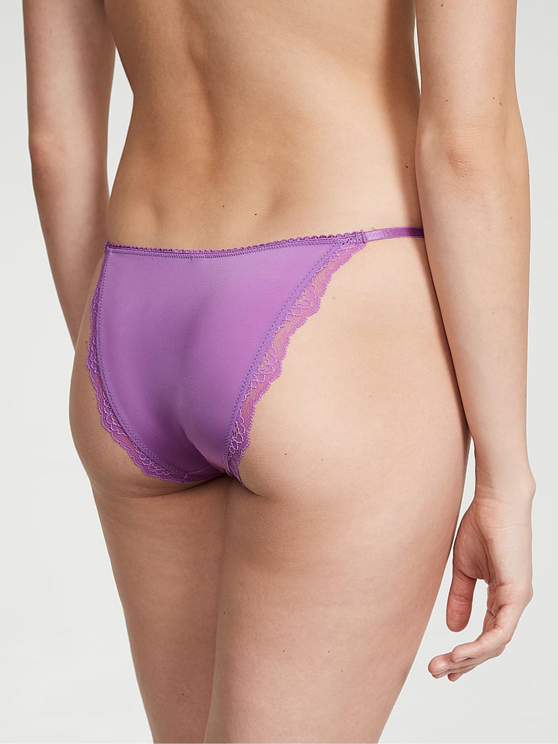 Faded Denim Blue Thong Knickers - Image 2 of 4