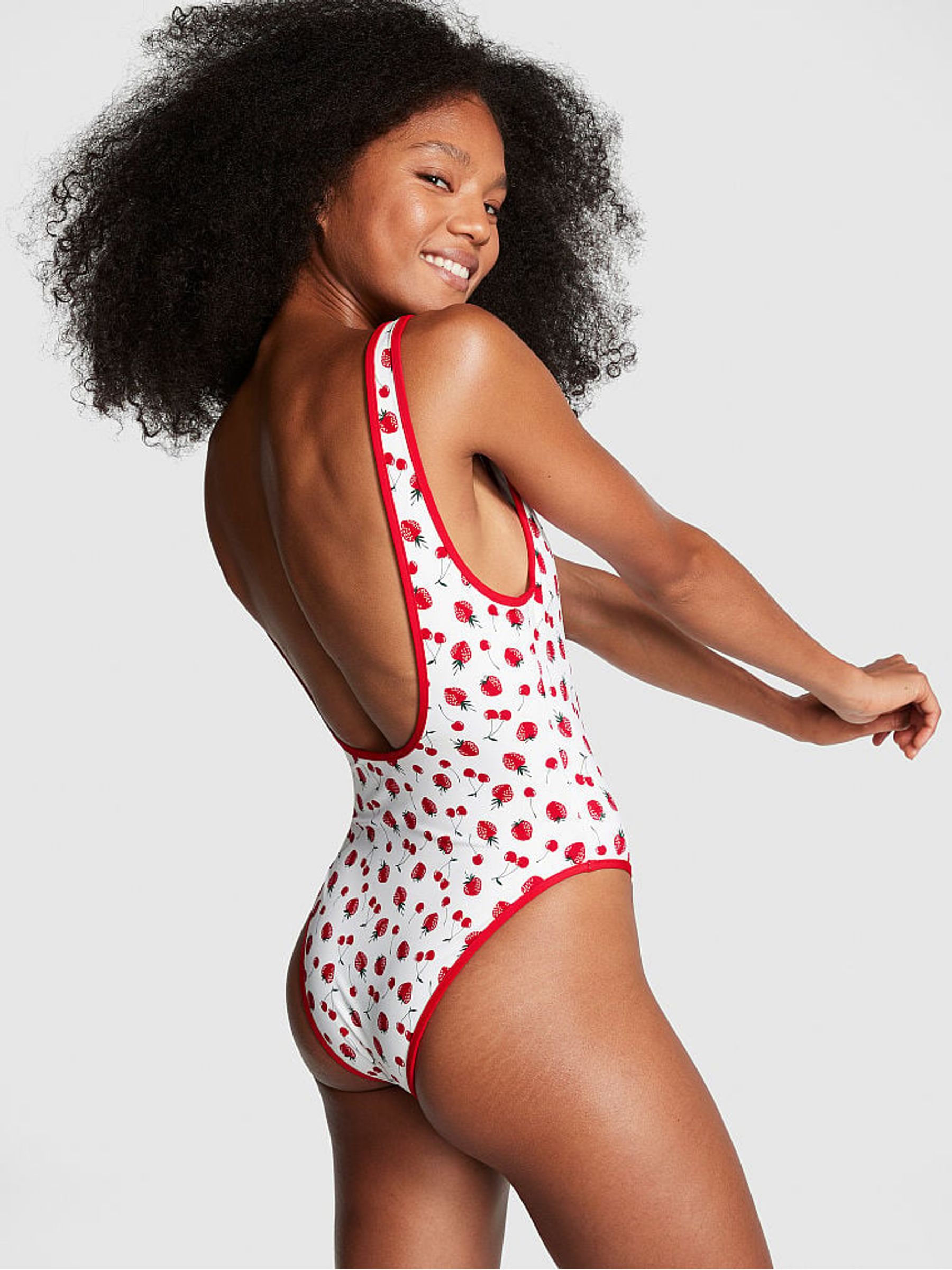 Summer Berries Red Frankies Bikinis Marlow Swimsuit - Image 2 of 3