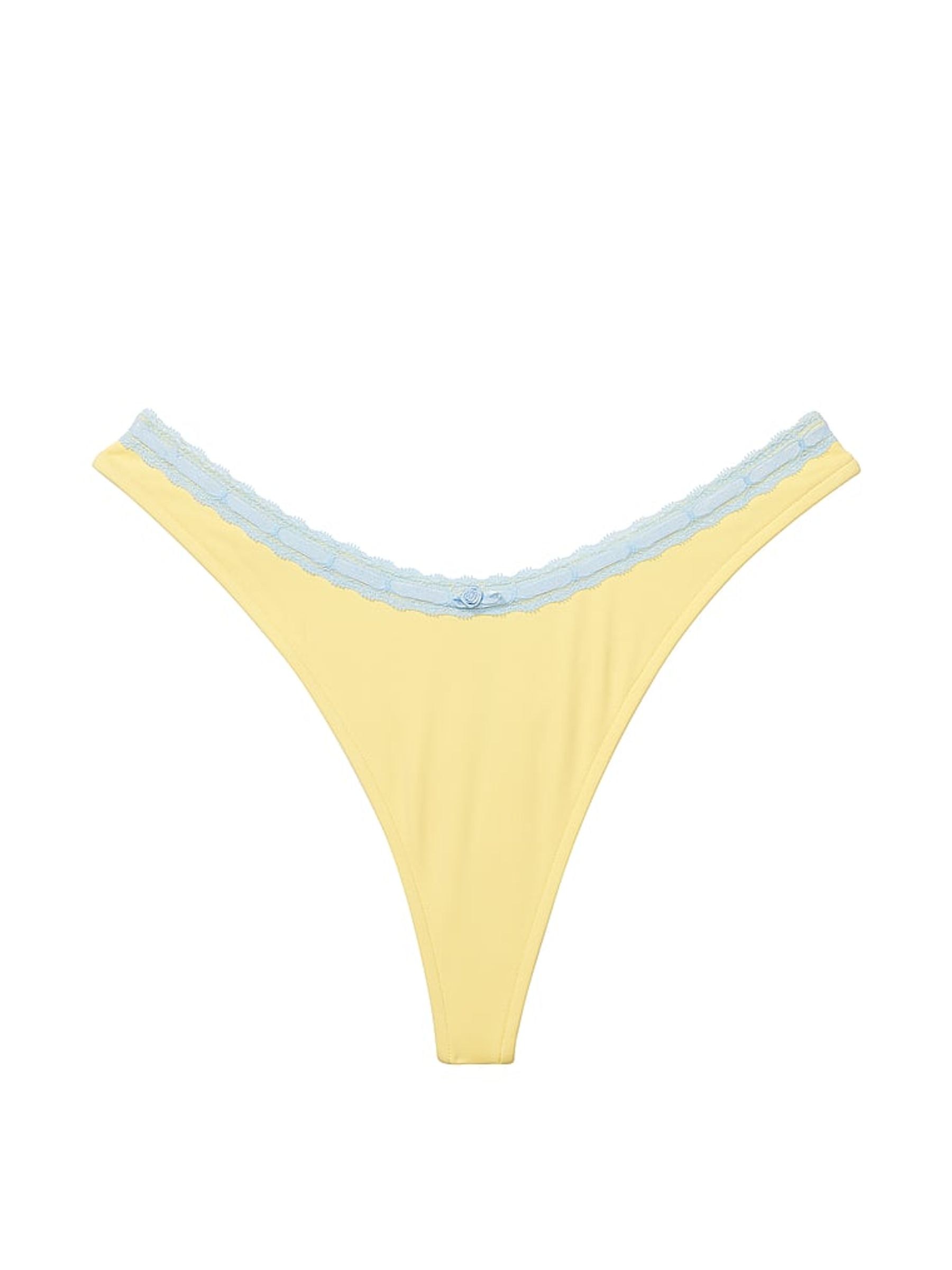 Mango Butter Yellow Thong Frankies Bikinis Moon Bay Bikini Bottom - Image 3 of 3