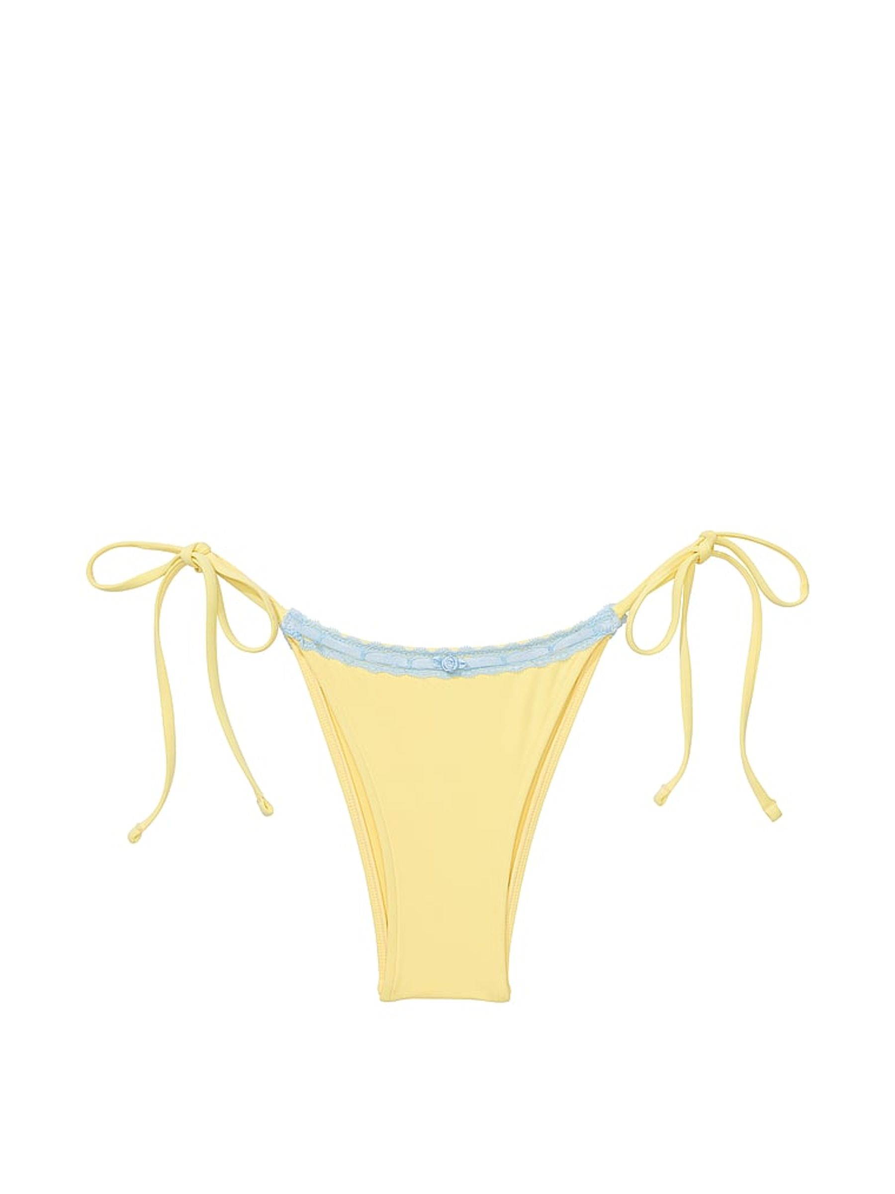 Mango Butter Yellow Tie Side Frankies Bikinis Rosemary Bikini Bottom - Image 3 of 3