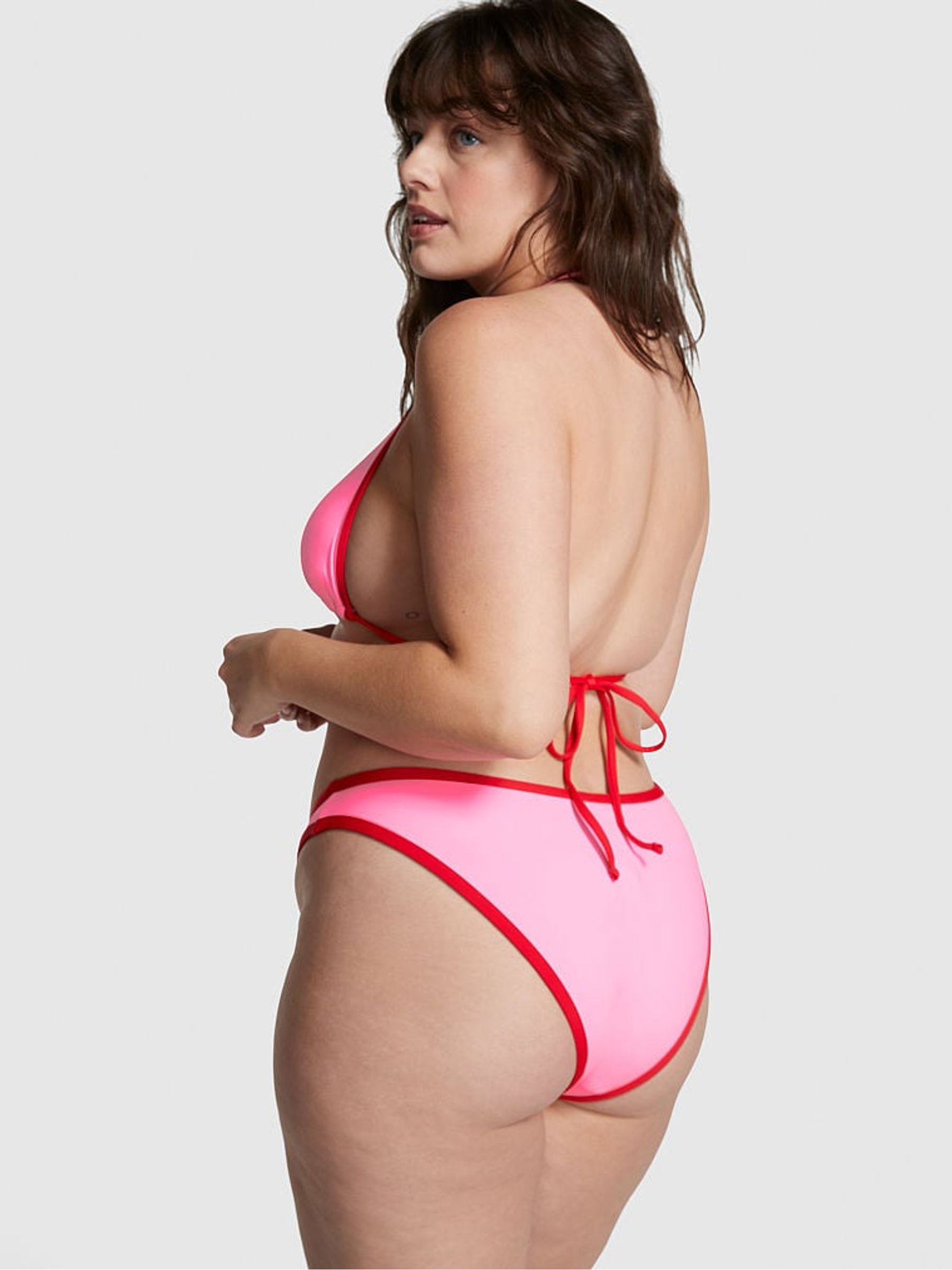 Pink Love Halter Frankies Bikinis Augusta Bikini Top - Image 2 of 4