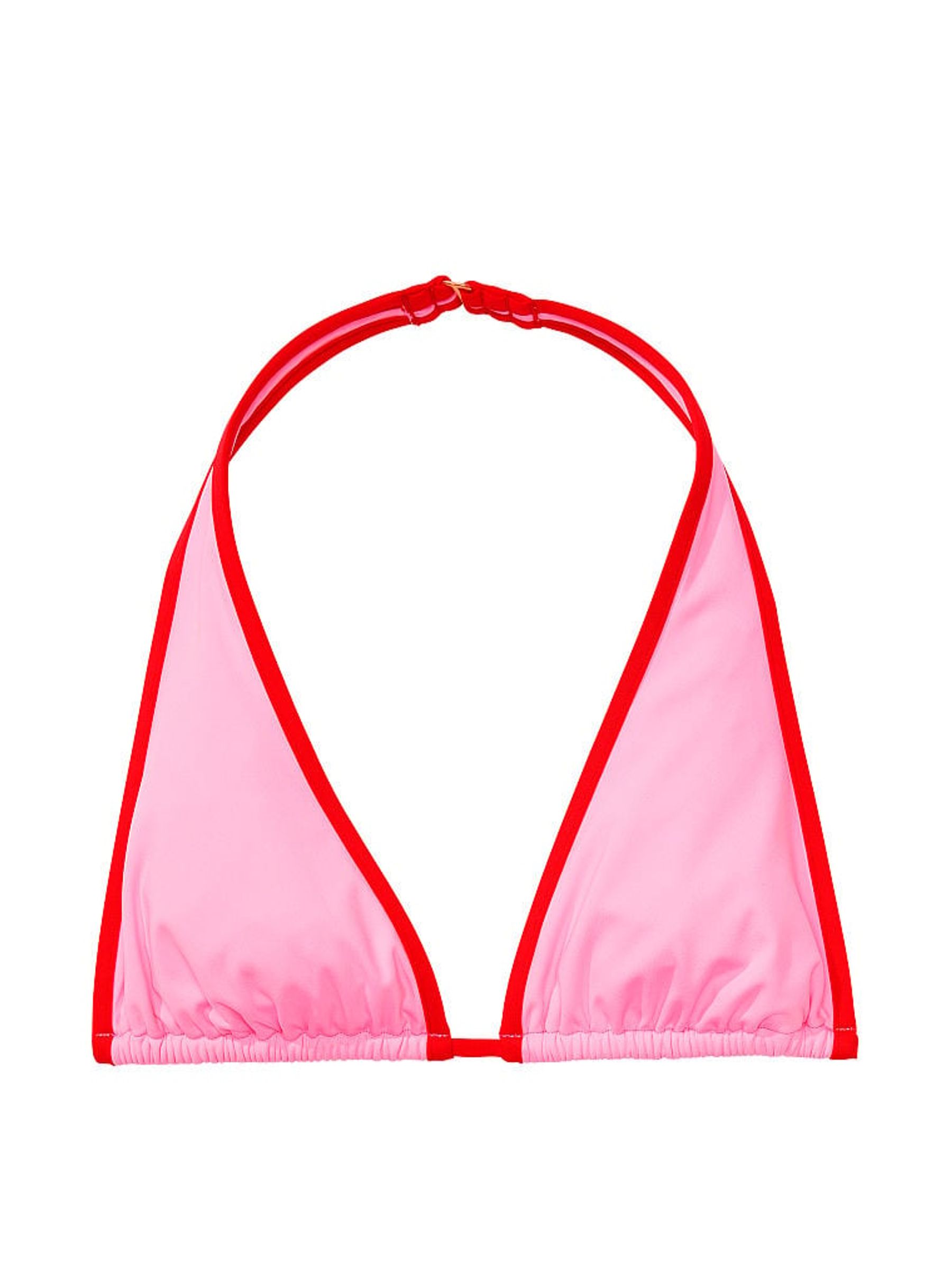 Pink Love Halter Frankies Bikinis Augusta Bikini Top - Image 3 of 4