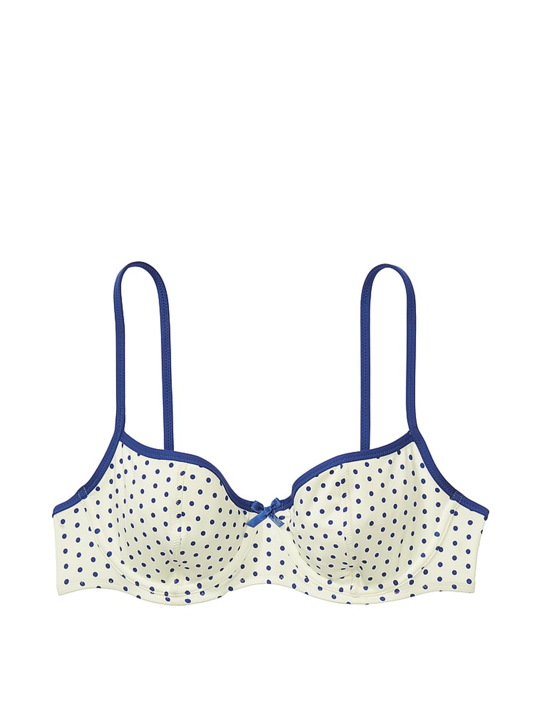Sleepy Dot White Frankies Bikinis Buttercup Bikini Top - Image 3 of 3