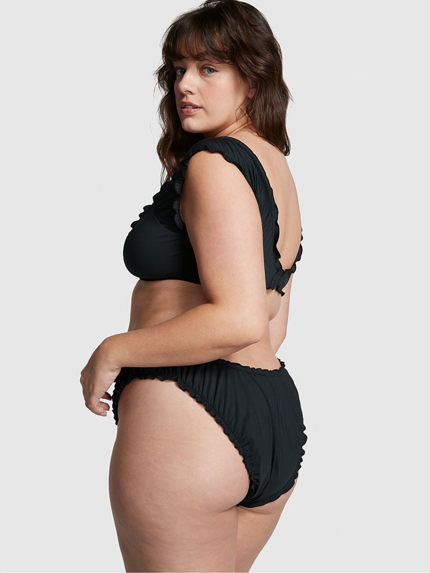 Pure Black Cheeky Frankies Bikinis Hudson Bikini Bottom - Image 2 of 4