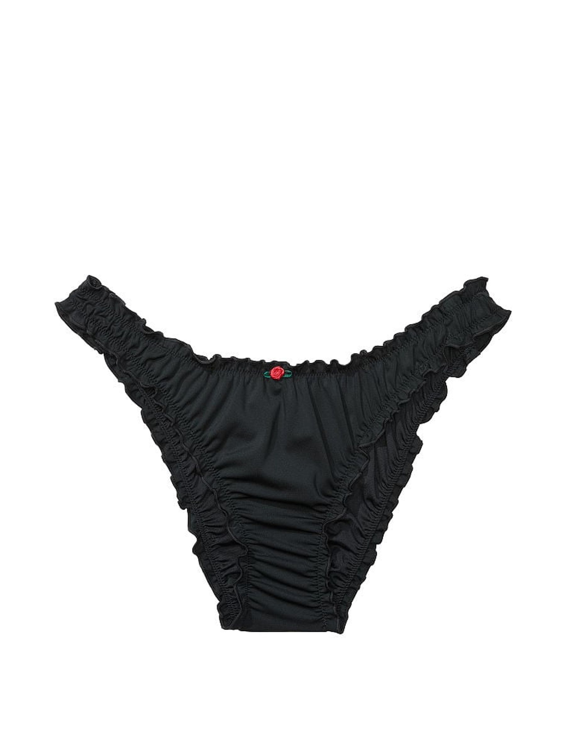 Pure Black Cheeky Frankies Bikinis Hudson Bikini Bottom - Image 4 of 4