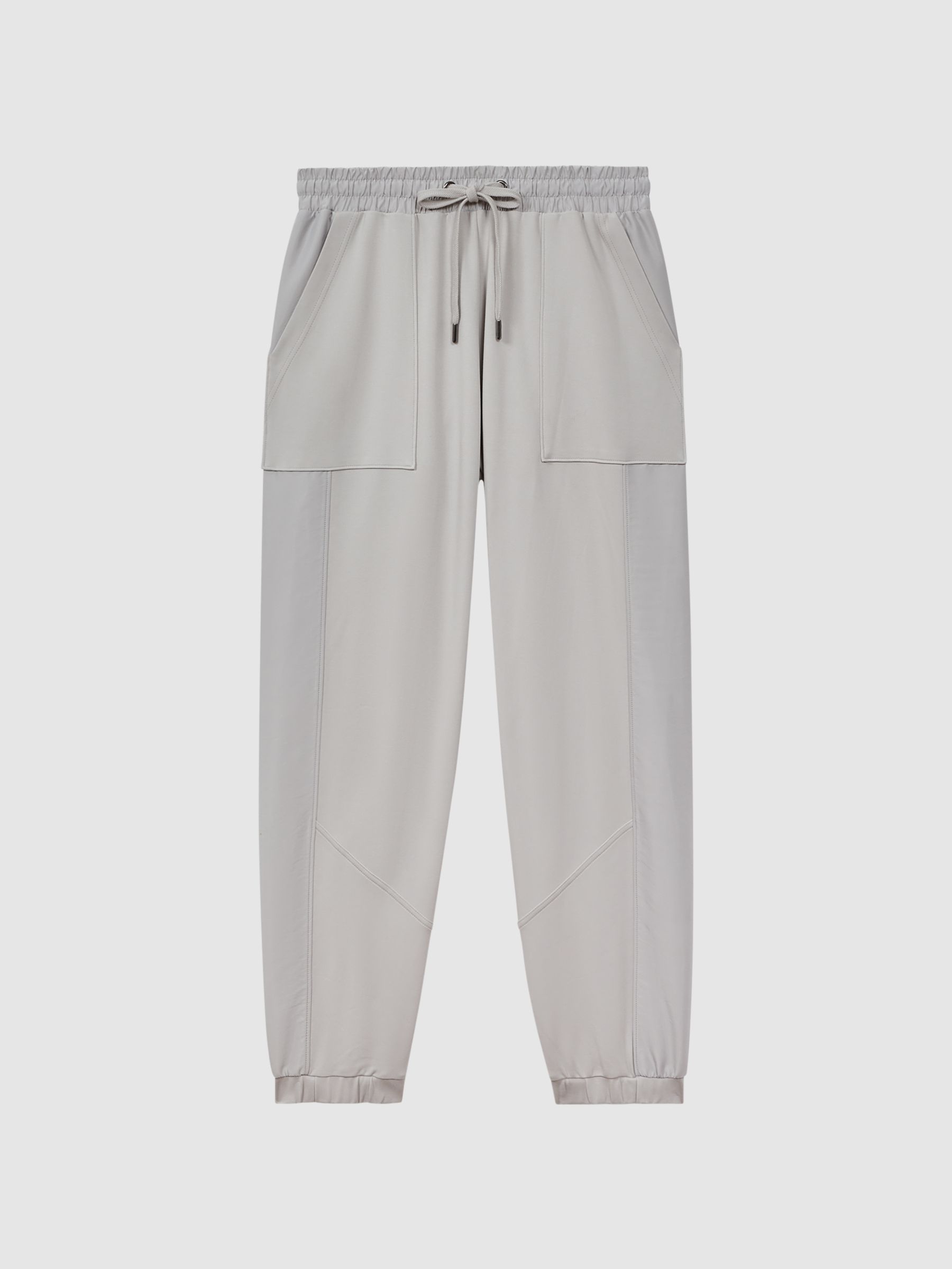Cotton Blend Tracksuit Bottoms in Grey - Image 2 of 5