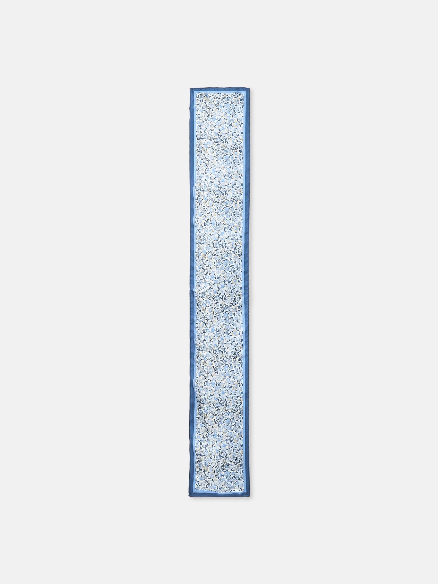 Highgrove Blue Skinny Printed Silk Scarf - Image 4 of 5
