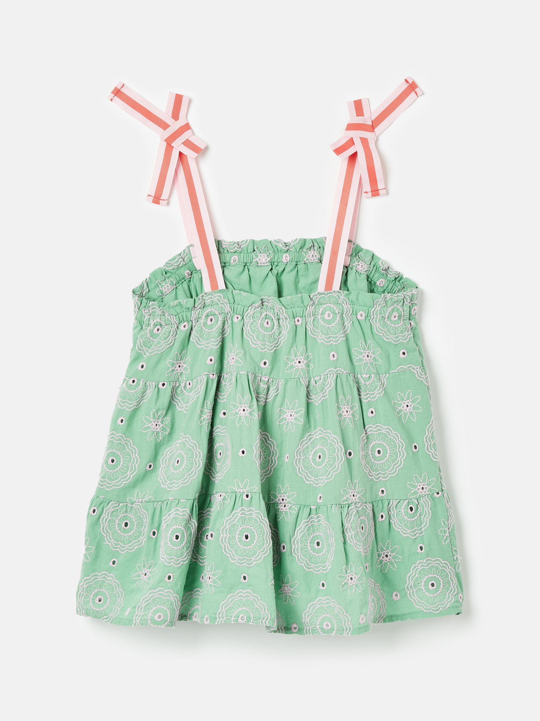 Girls' Playtime Green Tiered Woven Top - Image 2 of 5