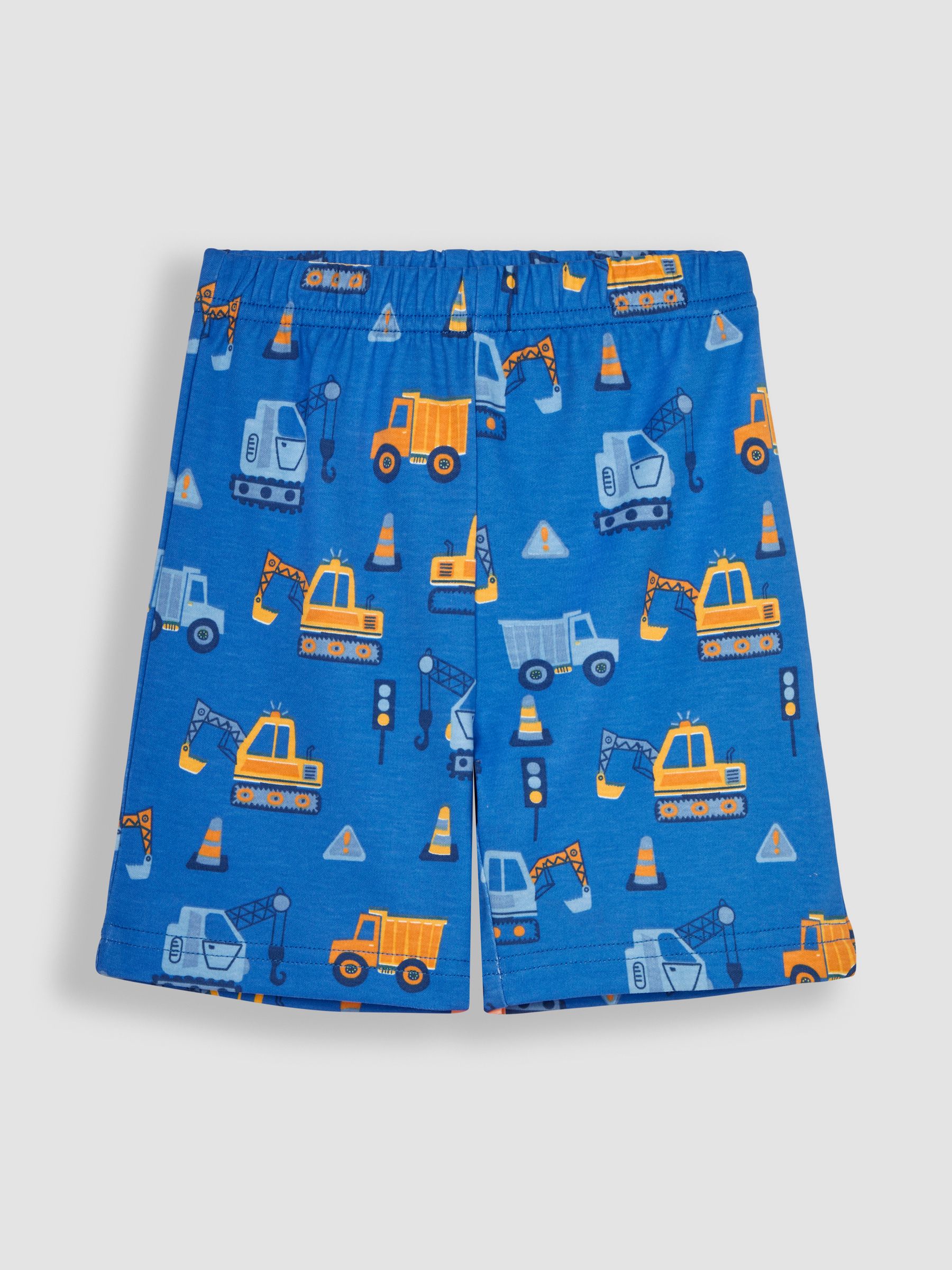 Construction Printed Jersey Pyjamas in Blue - Image 4 of 4