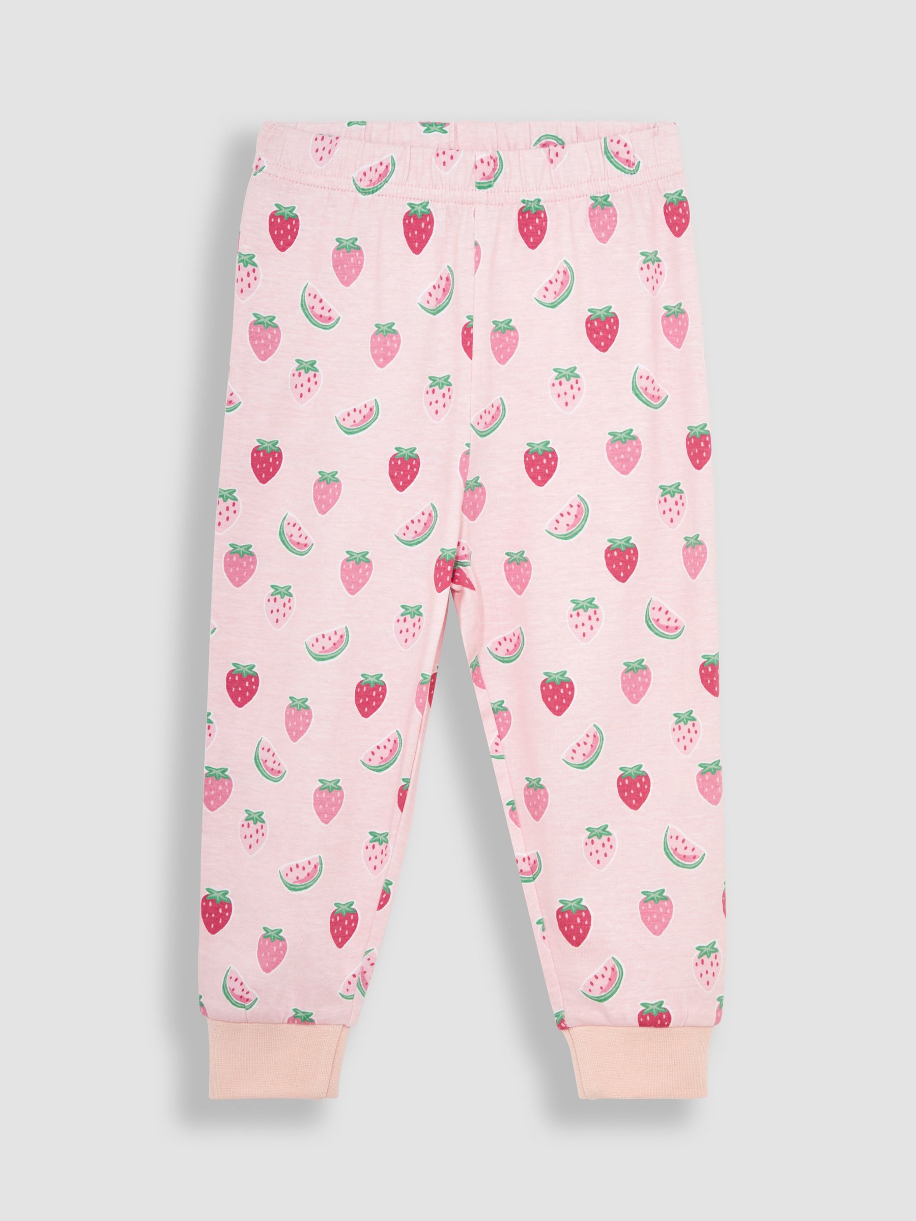Strawberry Printed Jersey Pyjamas in Pink - Image 5 of 5