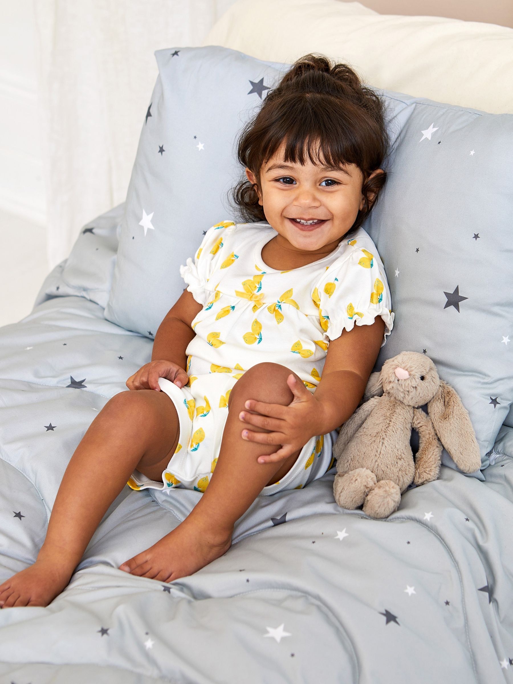 Fruit Printed Jersey Pyjamas in Yellow - Image 1 of 4