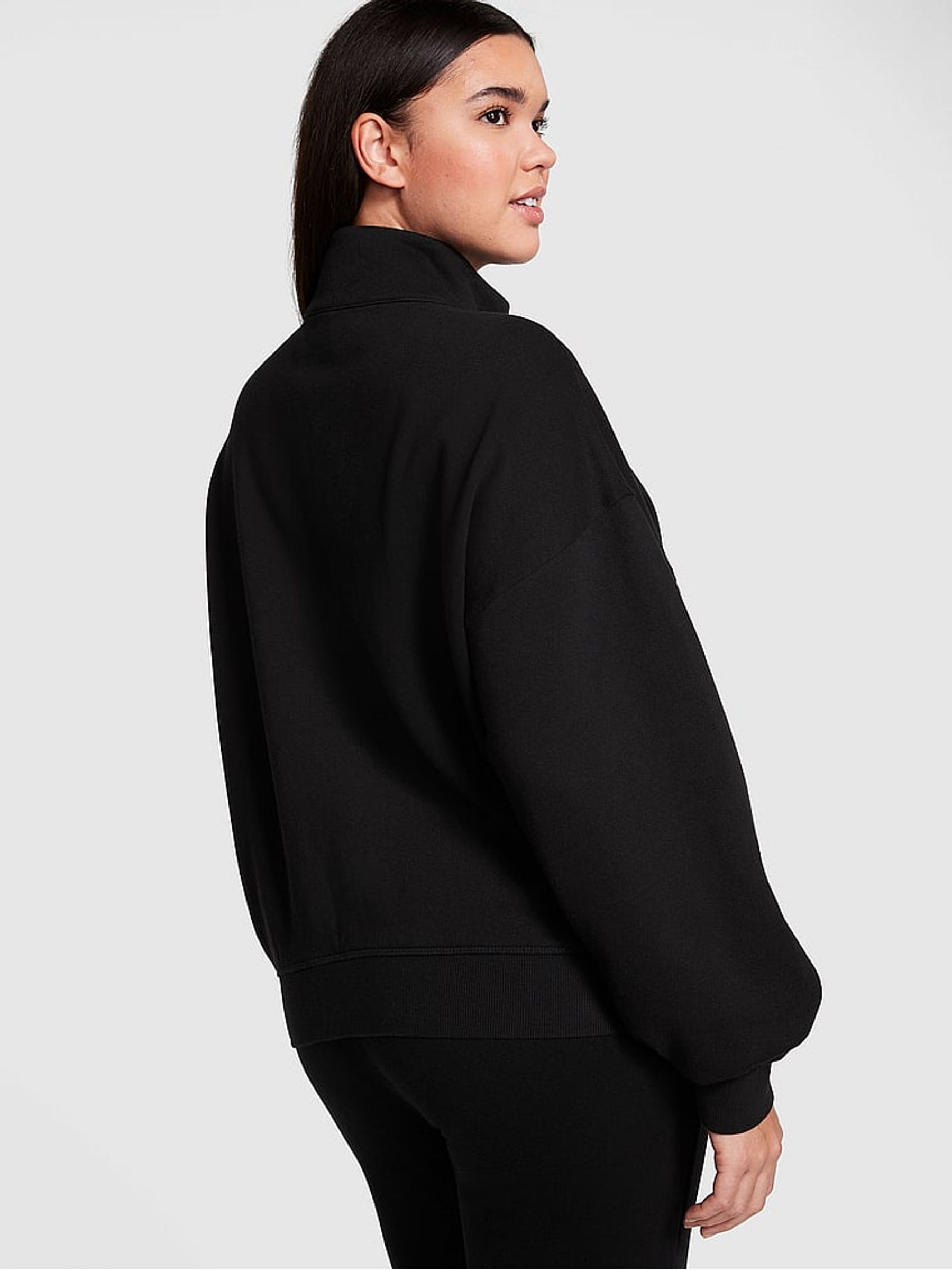 Pure Black Fleece Jacket - Image 2 of 3