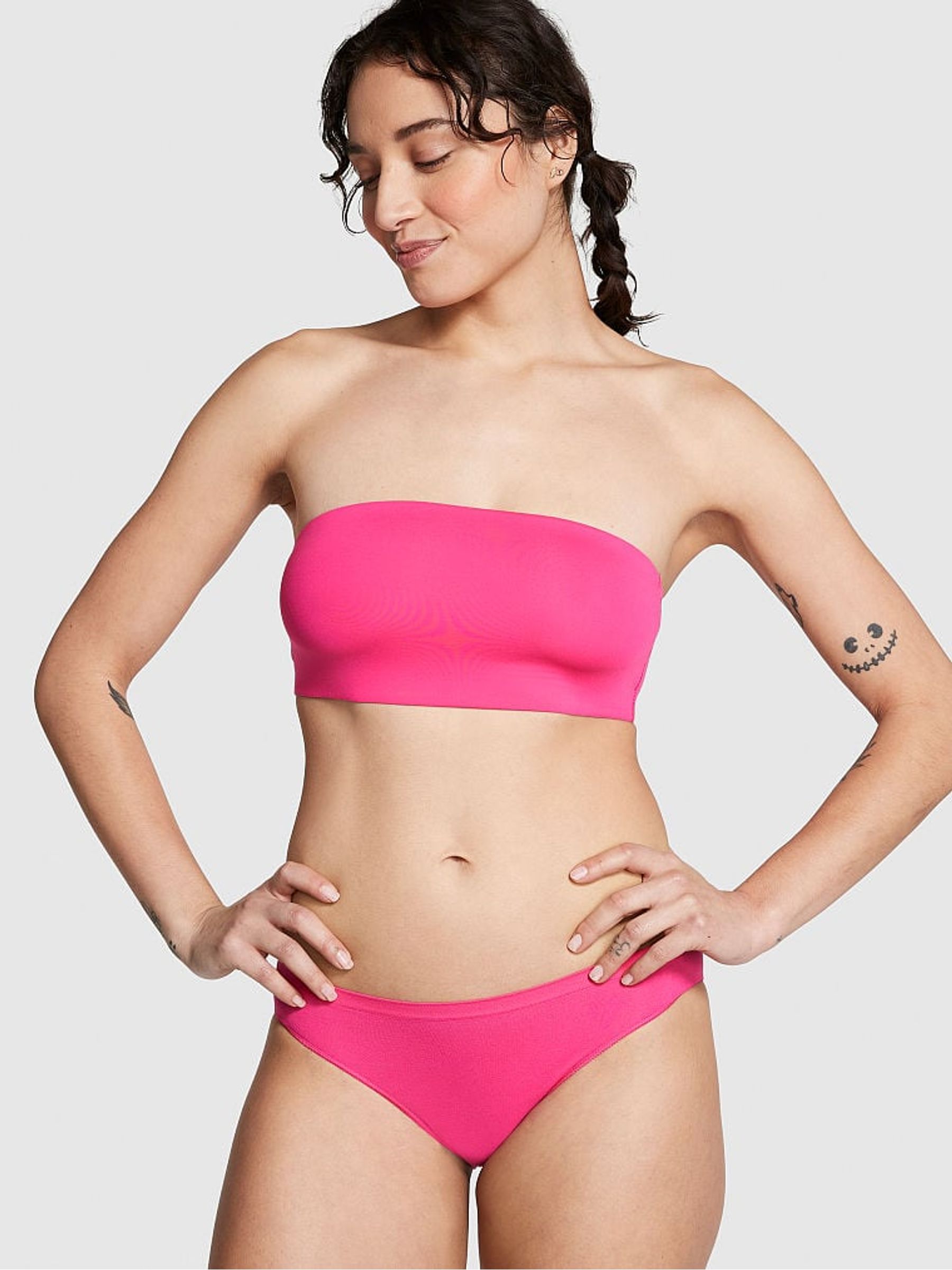 Enchanted Pink Bandeau Soft Stretch Bralette - Image 3 of 4