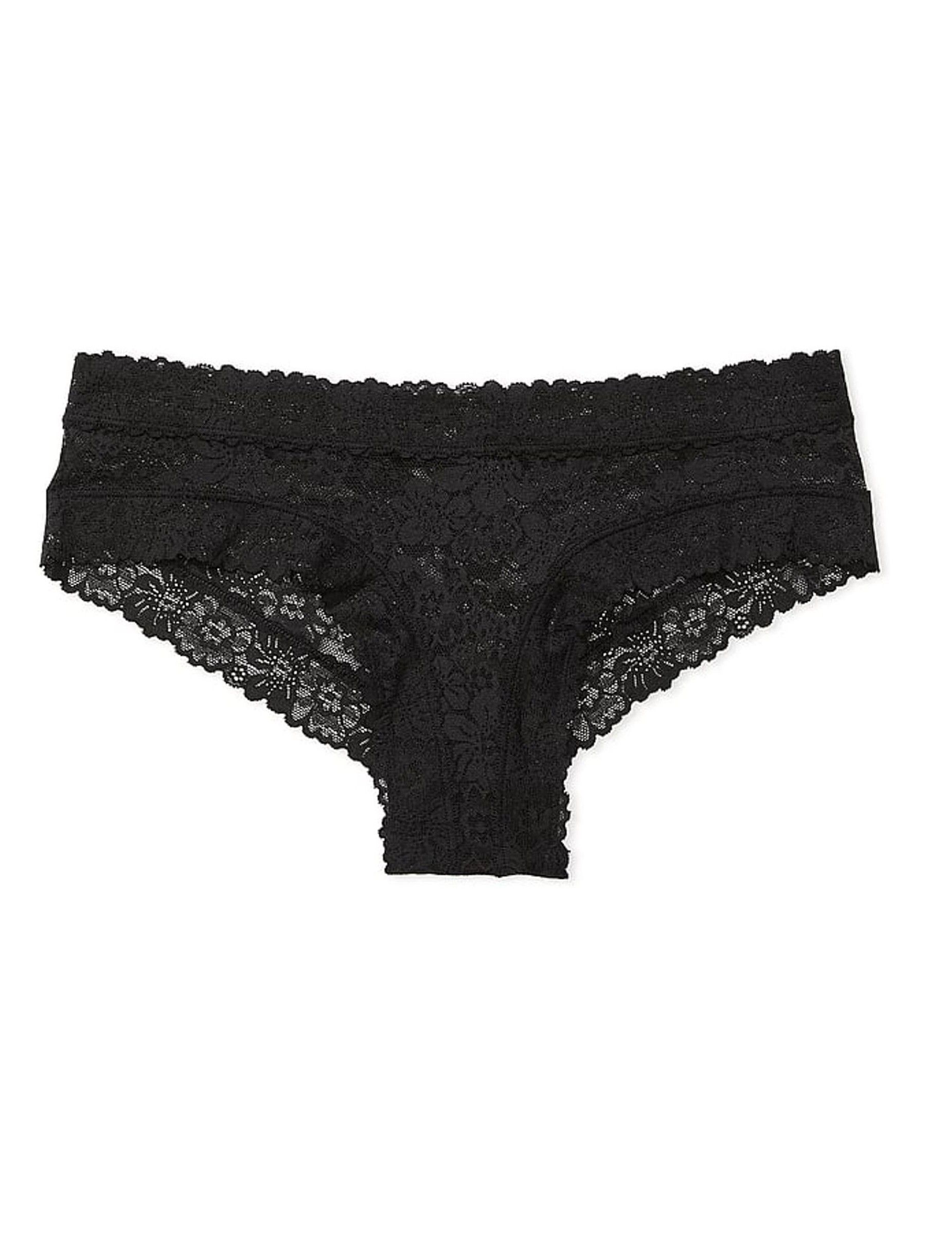 Pure Black Lace Cheeky Knickers - Image 3 of 3