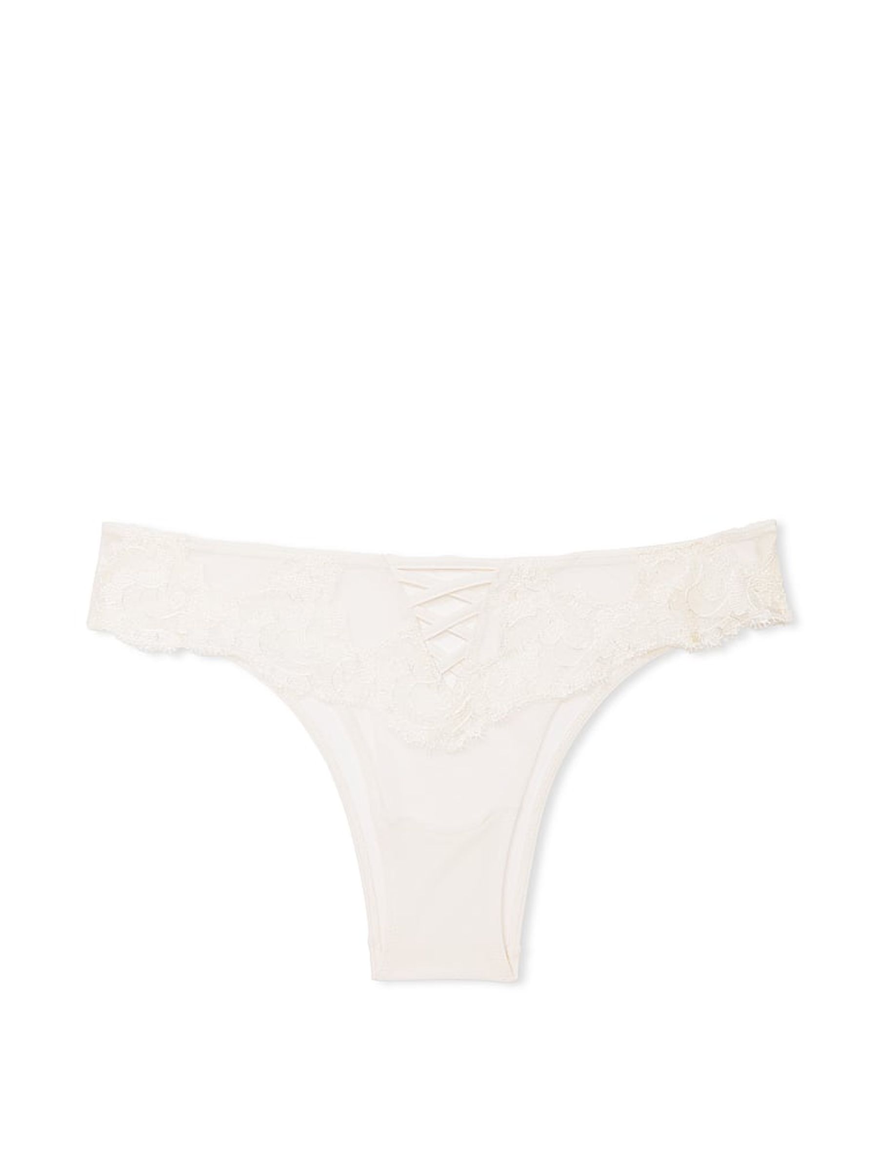 Coconut White Boho Floral Brazilian Embroidered Knickers - Image 3 of 3