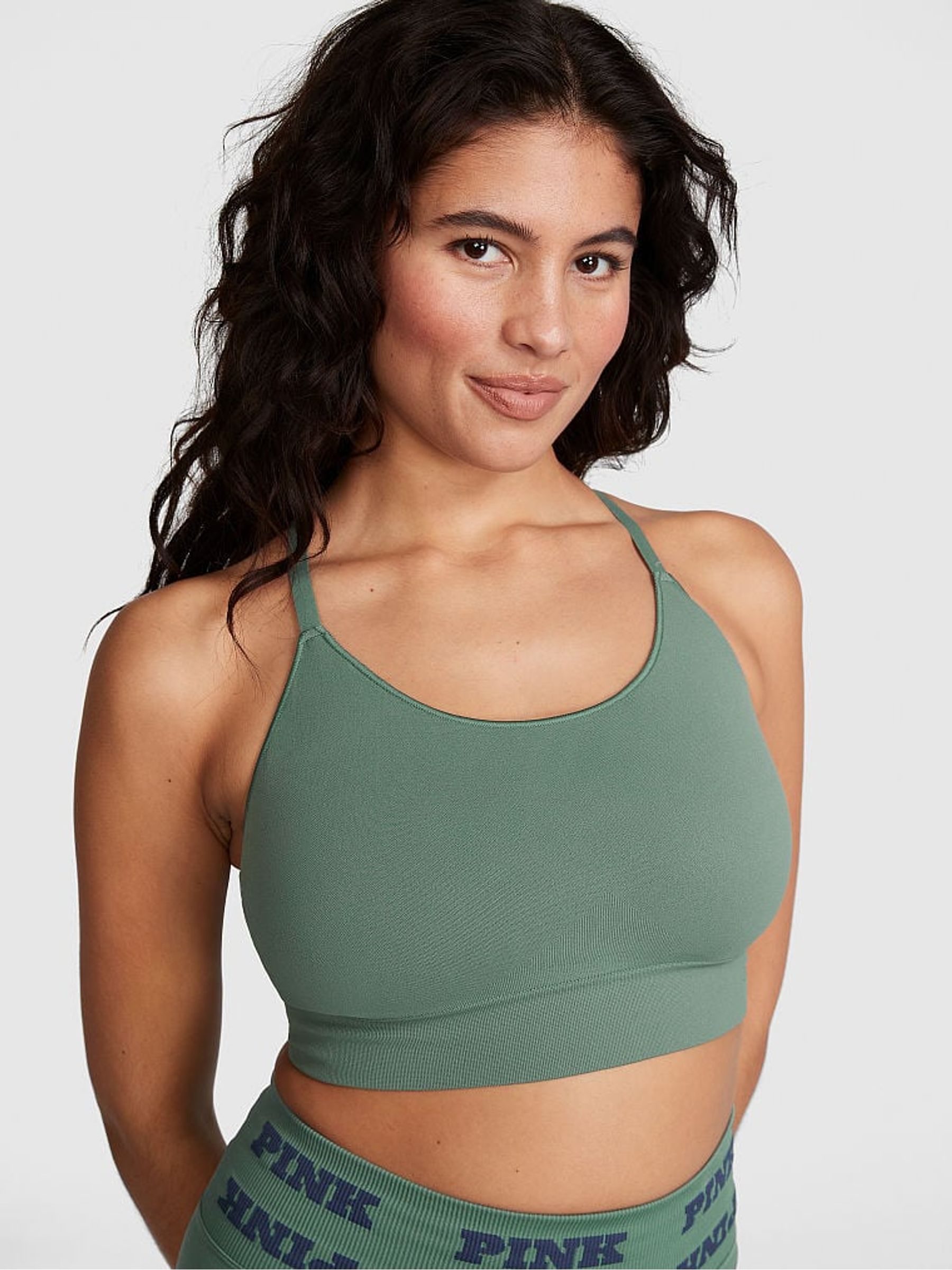 Fresh Forest Green Sports Bra - Image 1 of 3