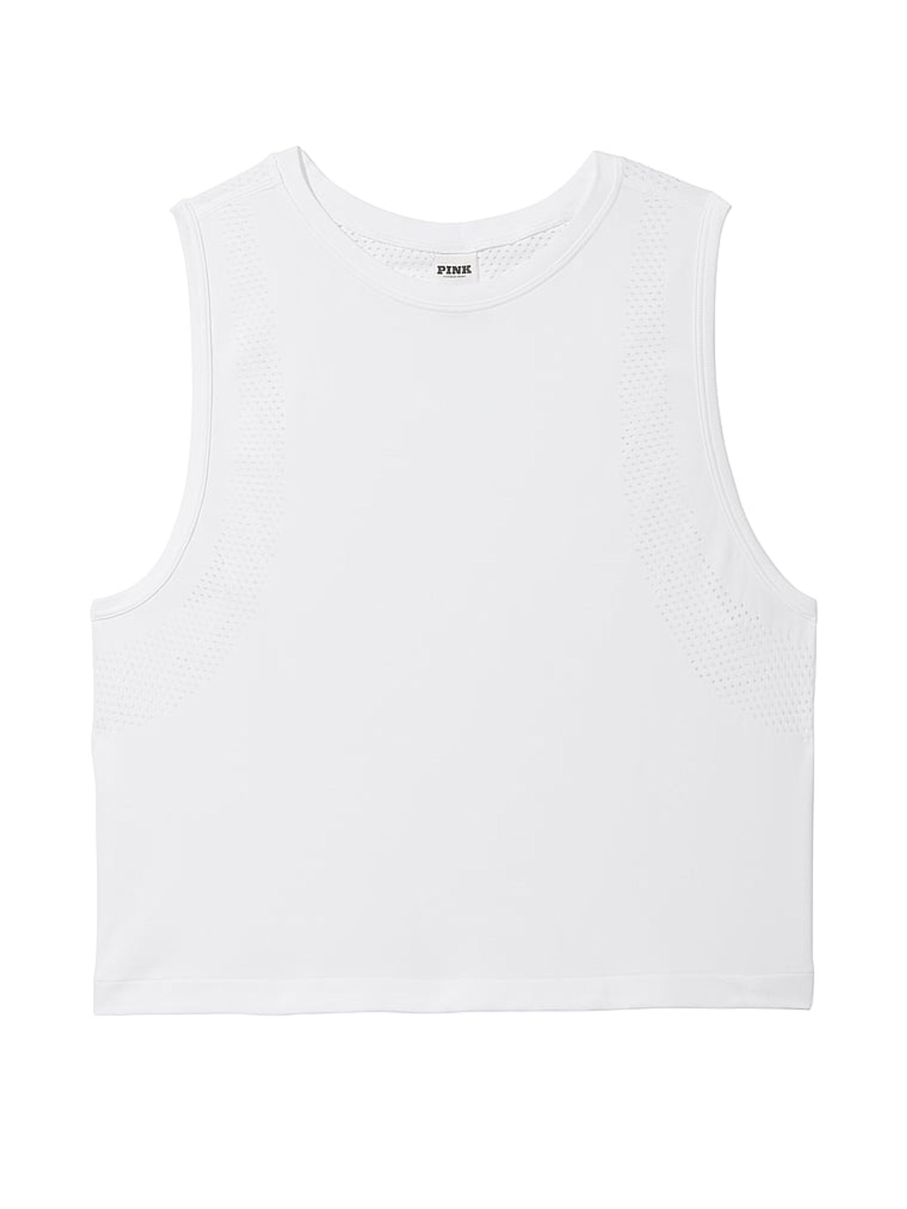 Optic White Drapey Muscle Tank Top - Image 3 of 3