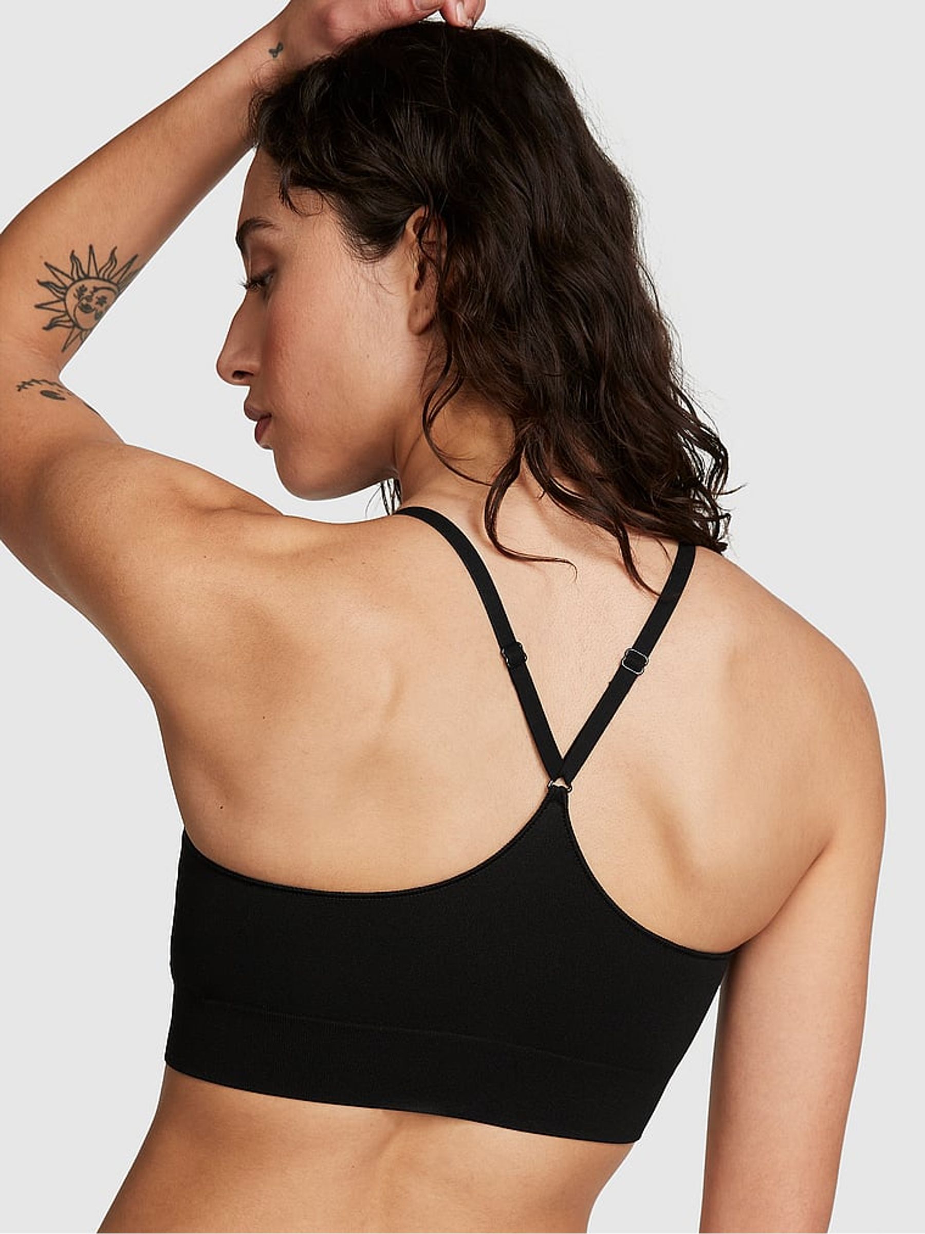 Pure Black Sports Bra - Image 2 of 3