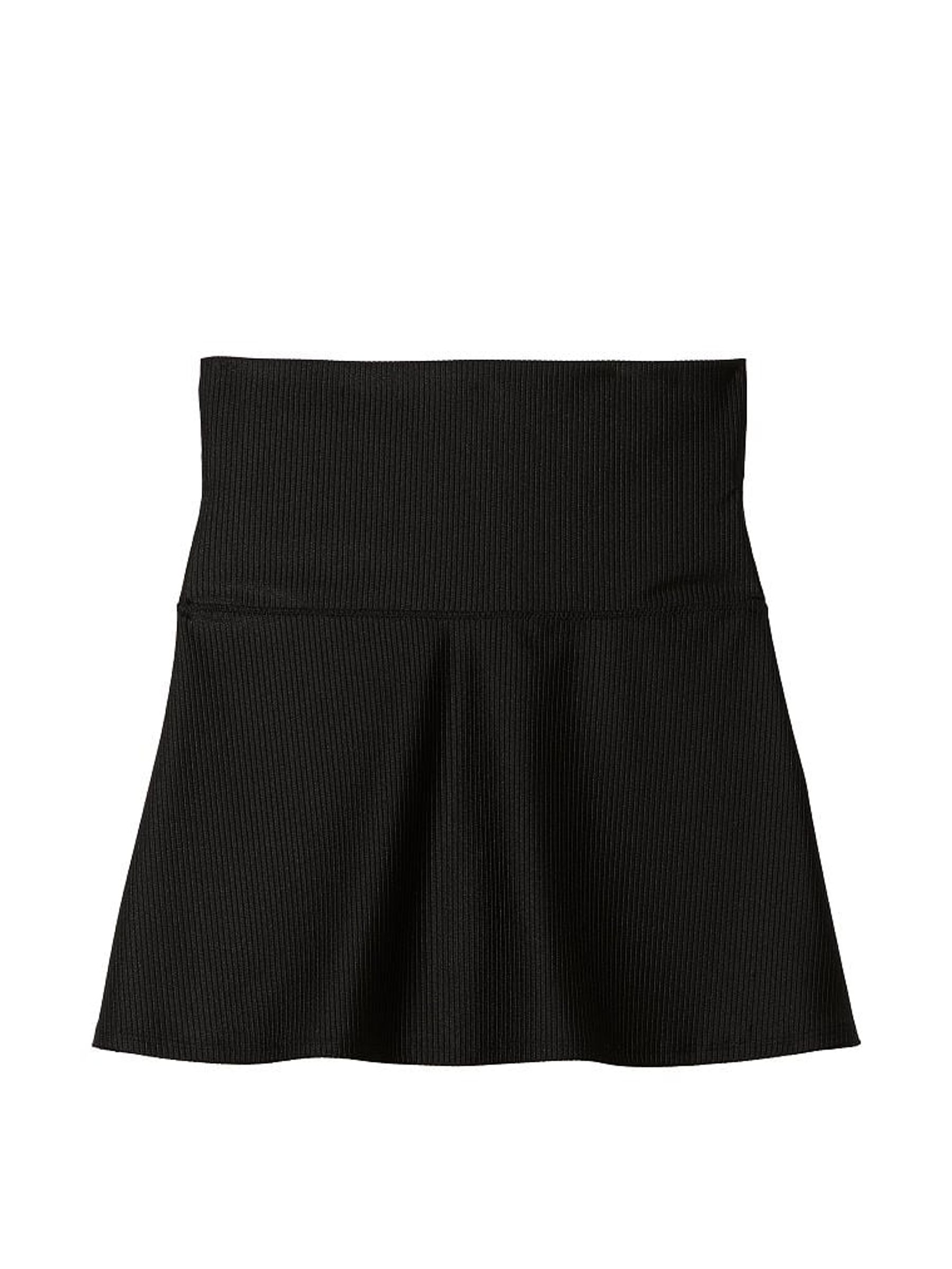 Pure Black Foldover Mini Skirt - Image 3 of 3