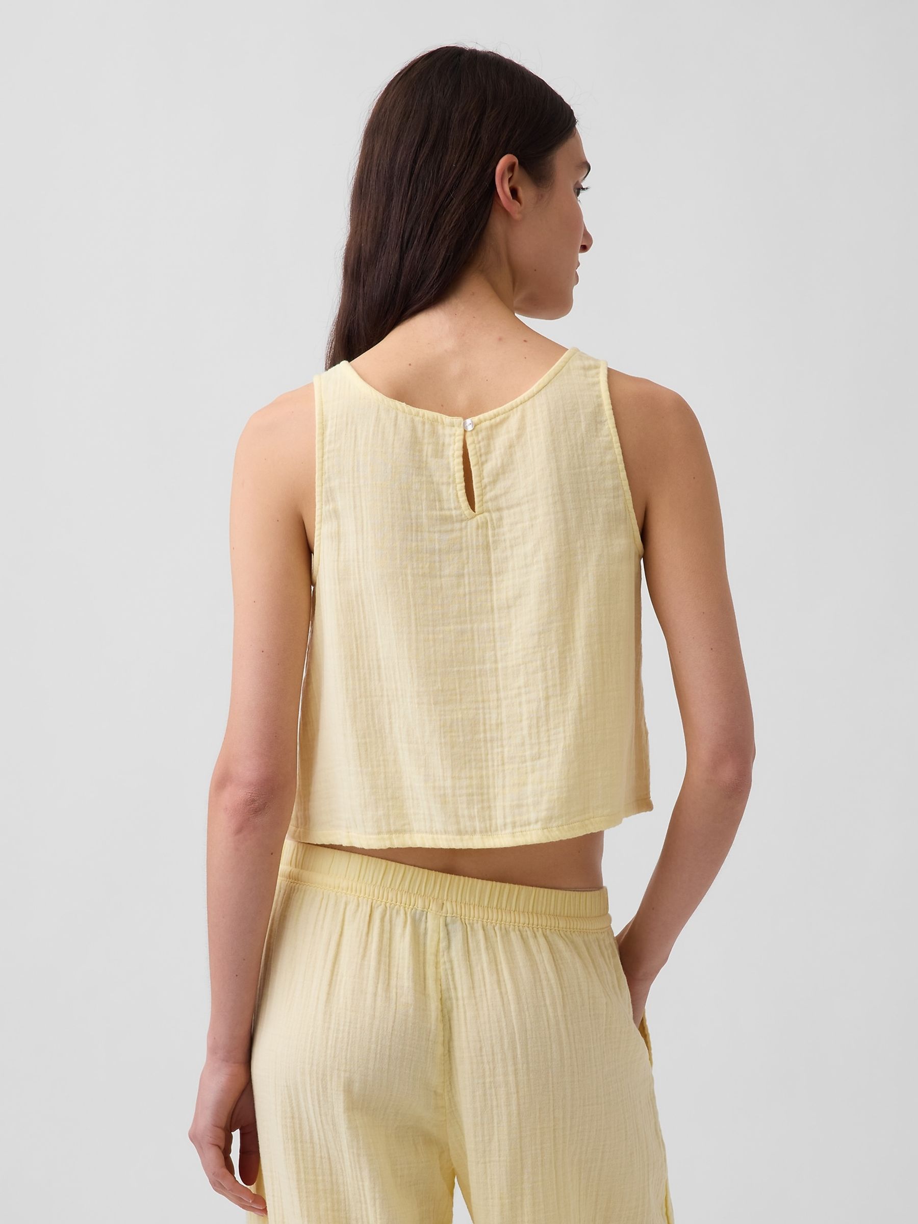 Yellow Gauze Racer Shell Vest - Image 2 of 4