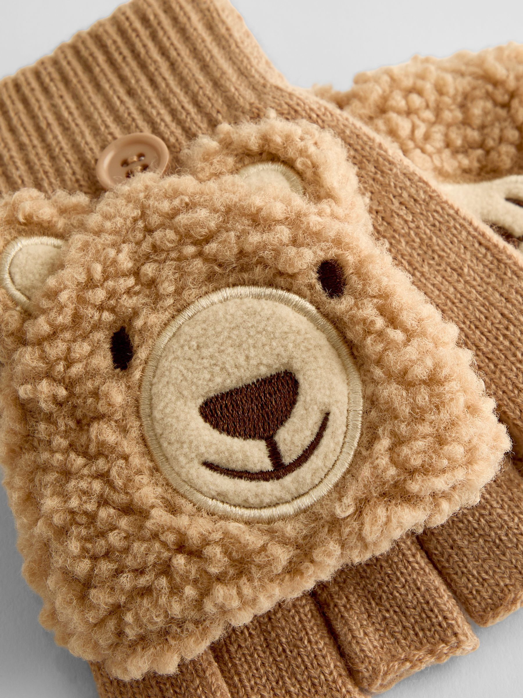 Brown Bear Gloves - Image 4 of 4