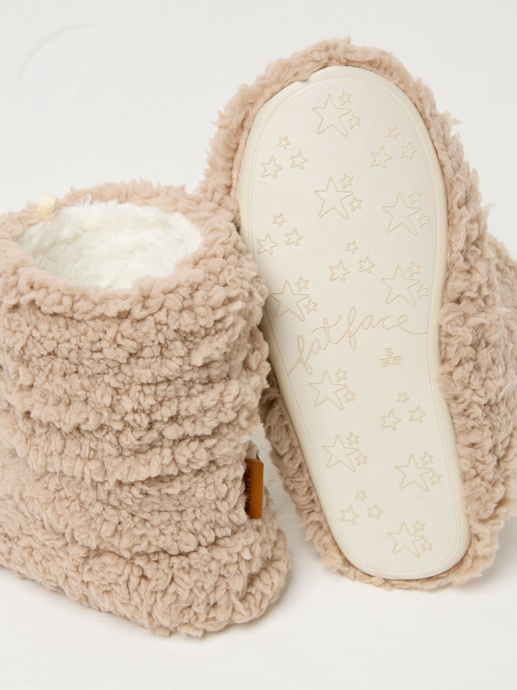 Natural Cove Cloud Faux Fur Slippers - Image 2 of 2