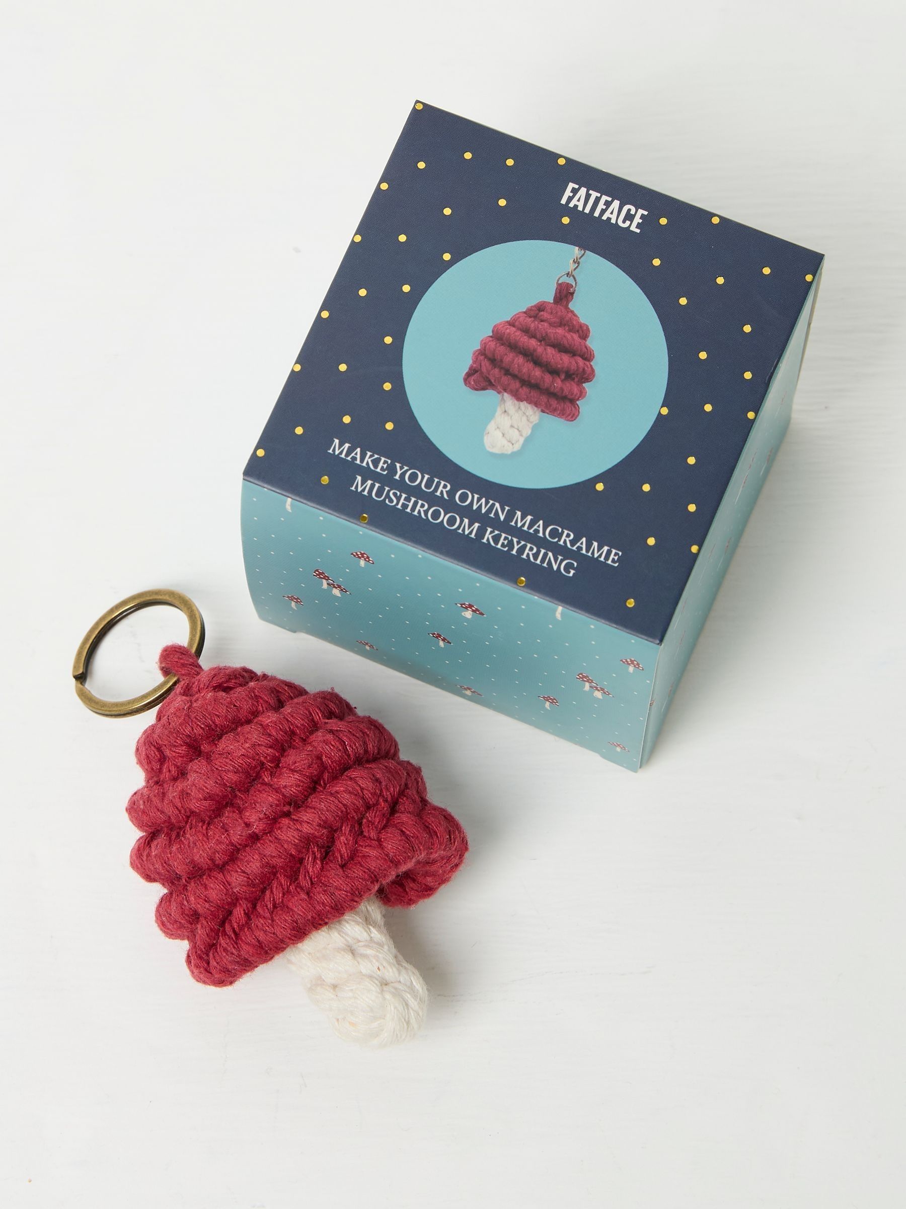 Red Make Your Own Toadstool Keyring Kit - Image 1 of 2