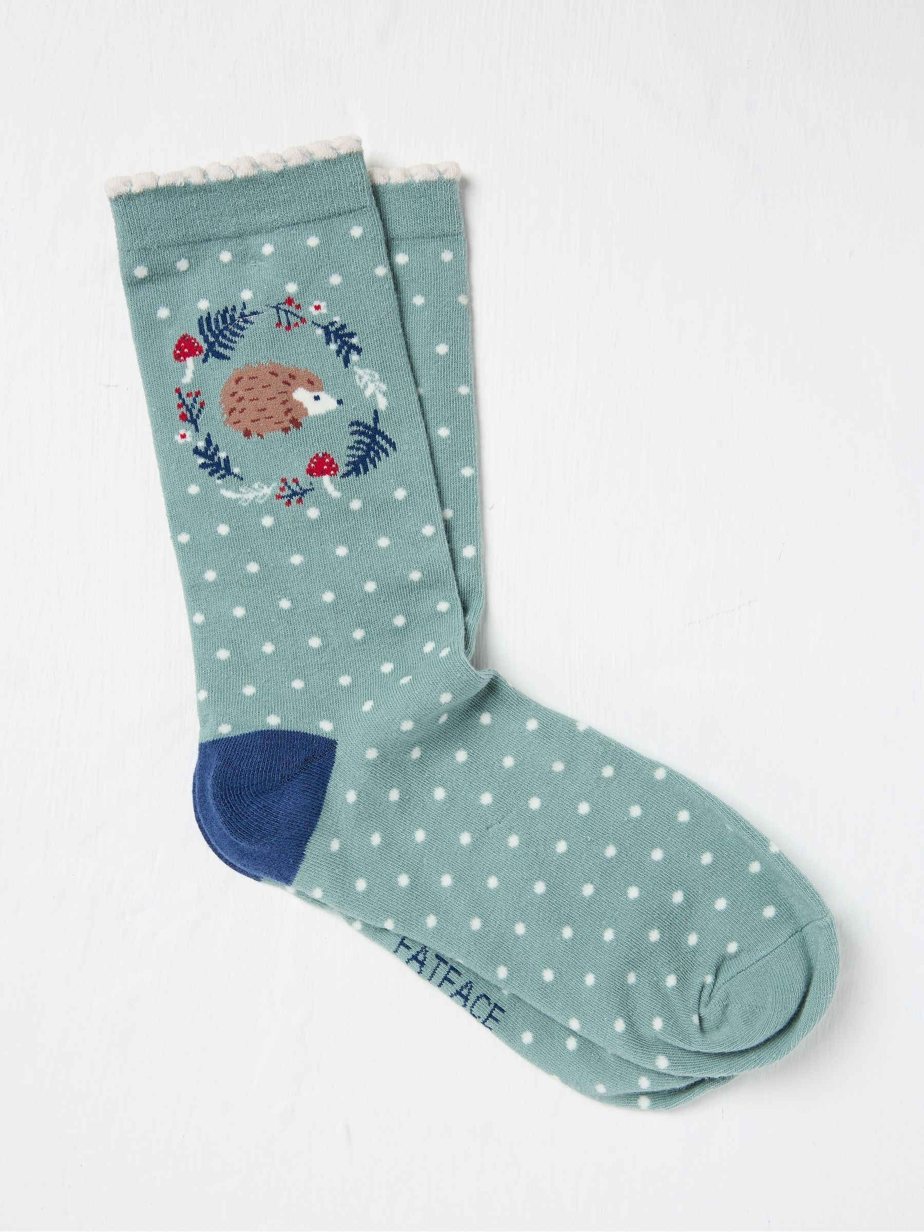 Multi Hedgehog Socks And Mug Set - Image 2 of 2